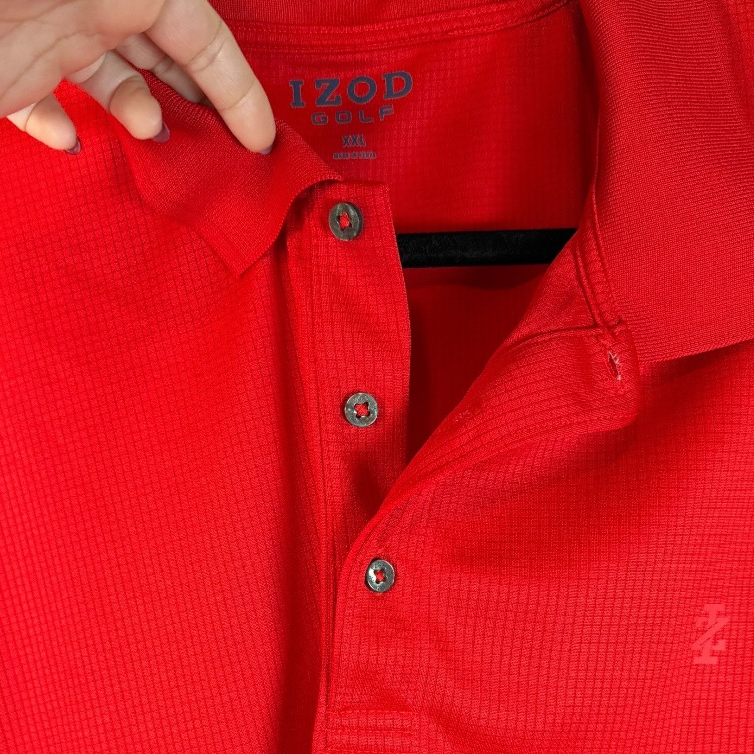 Other Izod Golf Polo Shirt Men's Size XXL Red Solid Short Sleeve Size US XXL / EU 58 / 5 - 6 Thumbnail