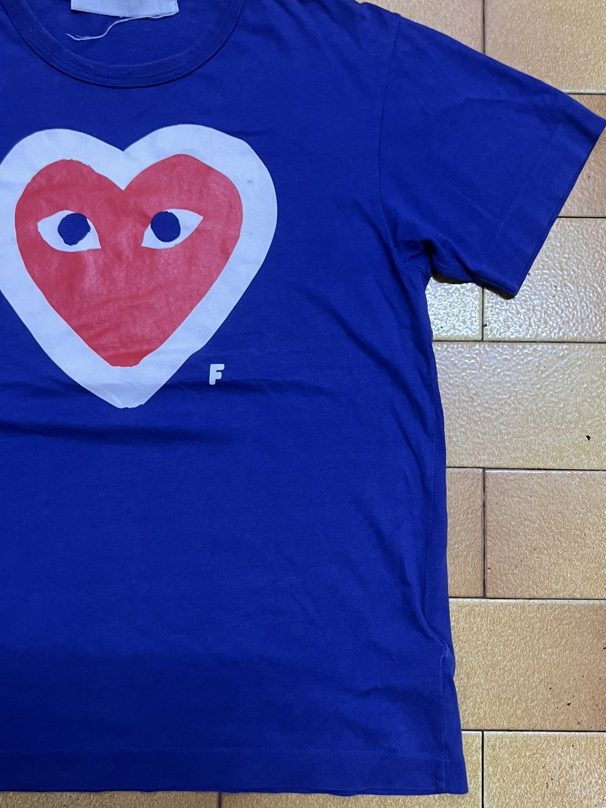 Comme des Garcons VTG Comme des Garçons PLAY Big Heart Purple SINGLE STITCH Size US S / EU 44-46 / 1 - 10 Thumbnail