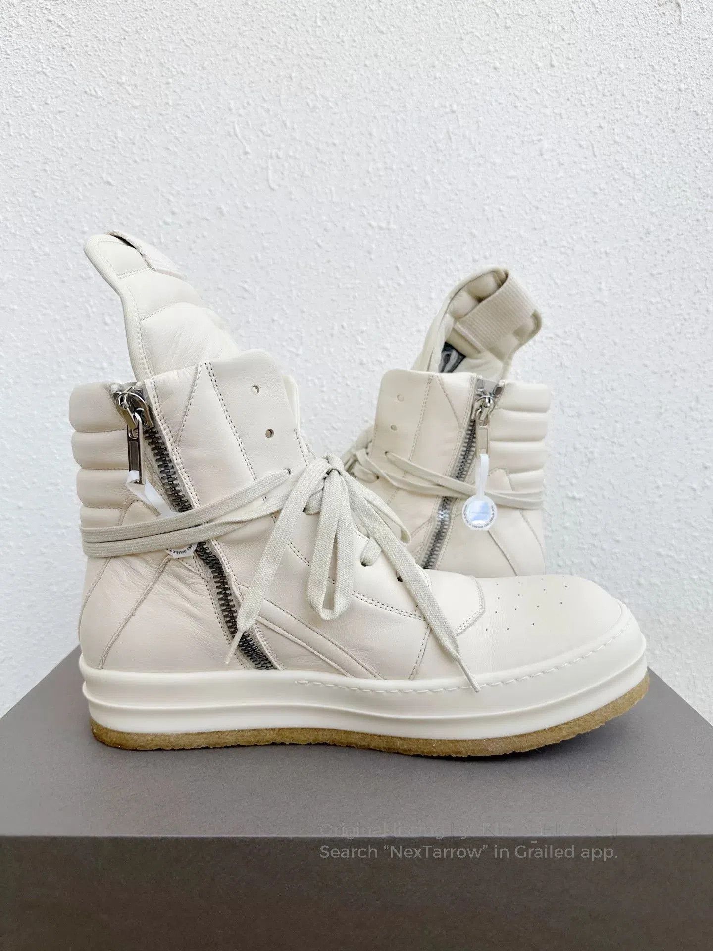 Rick Owens Rick Owens Milk White Thick Sole 43. Size US 10 / EU 43 - 5 Thumbnail