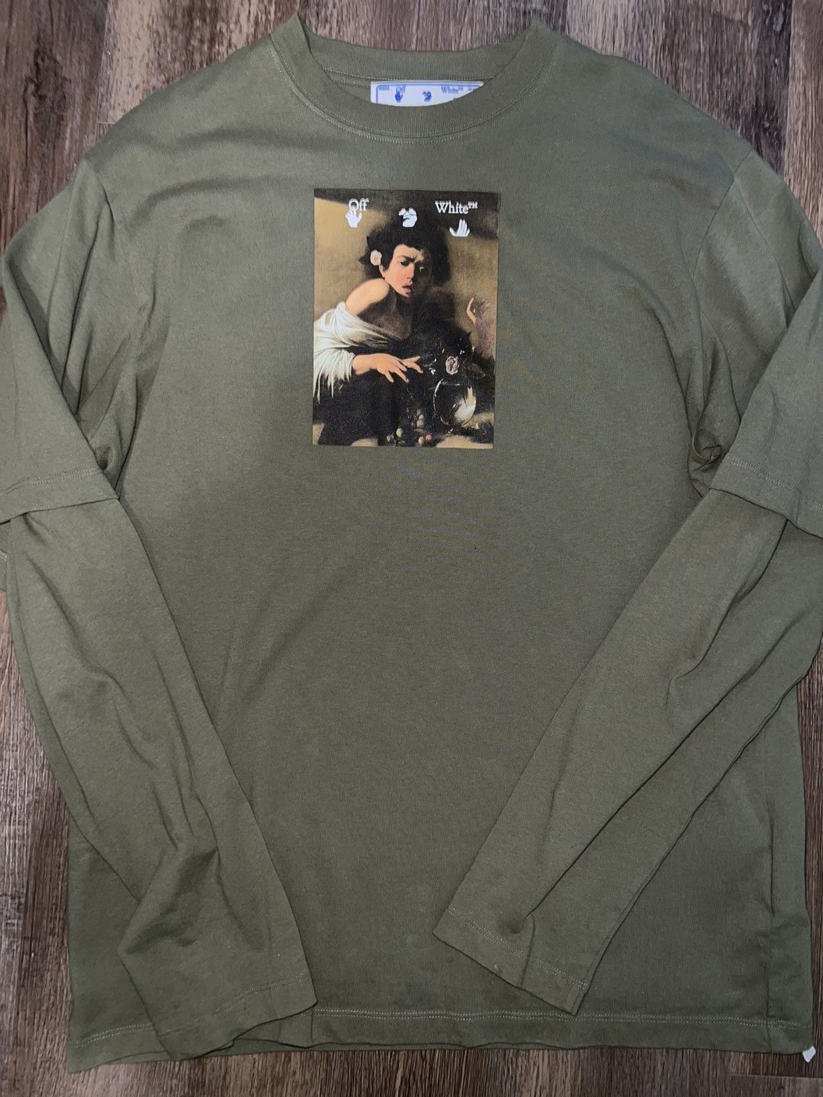 Off white caravaggio long sleeves loose fit t shirt