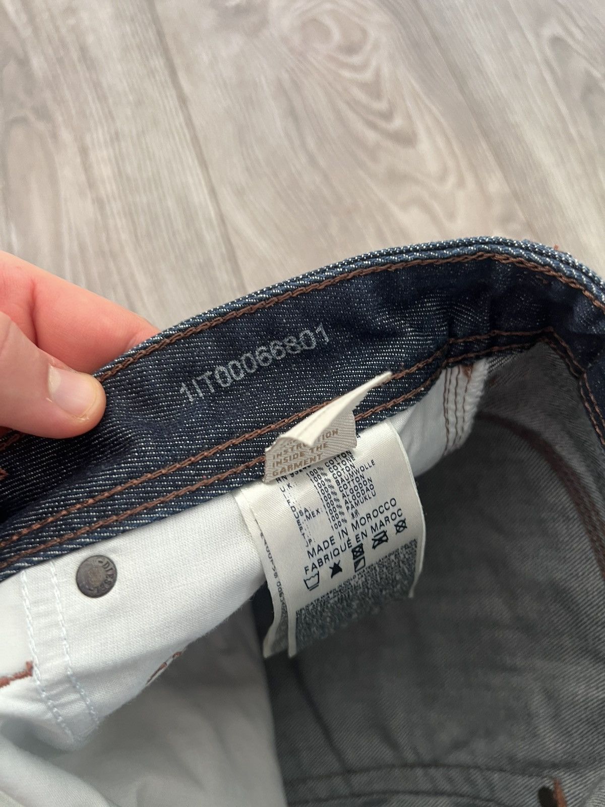 Diesel Diesel Avant Garde Krooley Regular Slim-Carrot Selvage Jeans Size US 33 - 19 Thumbnail