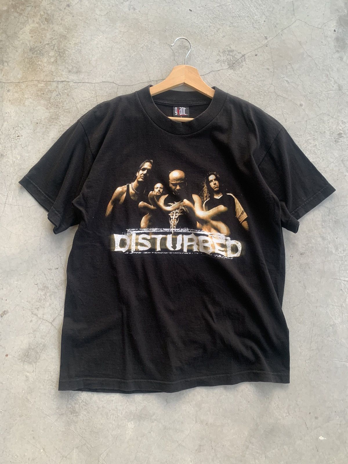 Band Tees × Vintage Y2K DISTURBED LINE UP HEAVY METAL Size US L / EU 52-54 / 3 - 1 Thumbnail