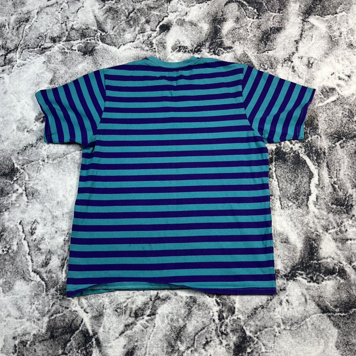 Teddy Fresh Vintage Teddy Fresh Striped Logo T-Shirt Streetwear Size US L / EU 52-54 / 3 - 8 Thumbnail