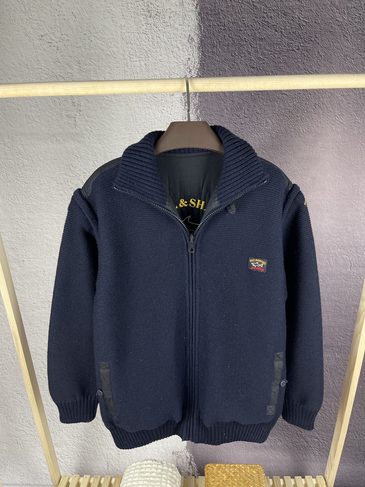 Paul & Shark Paul & Shark reversible 3 in 1 wool cotton jacket vest logo Size US XL / EU 56 / 4 - 1 Thumbnail