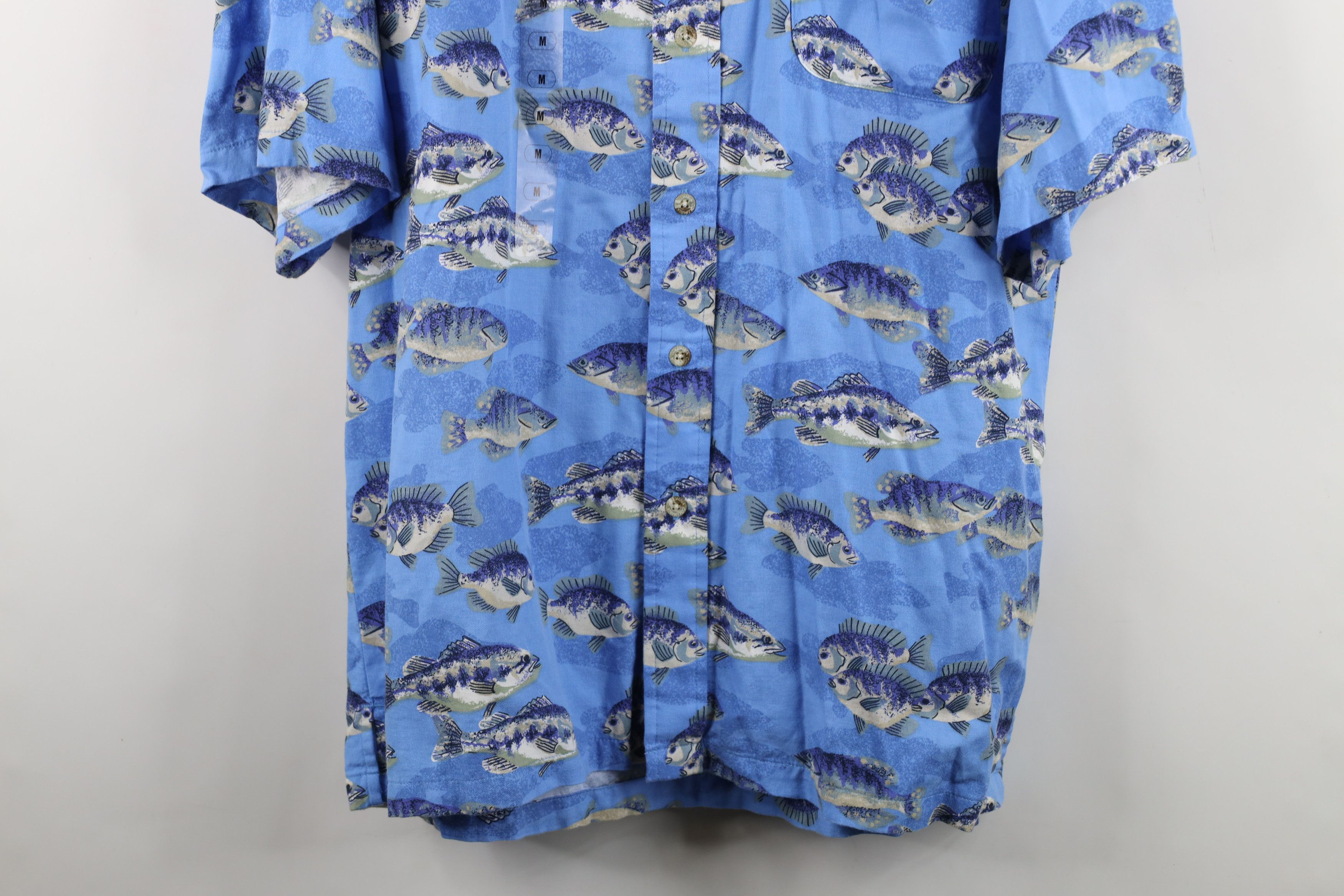 Columbia Deadstock Vintage 90s Columbia All Over Print Button Shirt Size US M / EU 48-50 / 2 - 3 Thumbnail