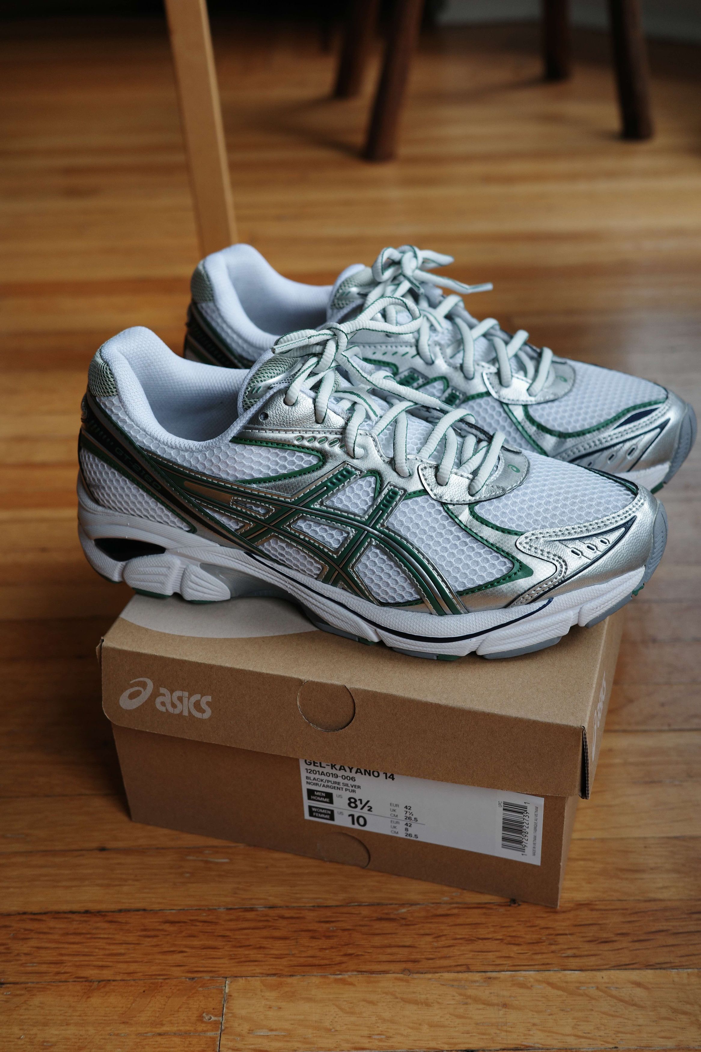 Asics Asics GT-2160 White Shamrock Green Size US 8.5 / EU 41-42 - 1 Thumbnail
