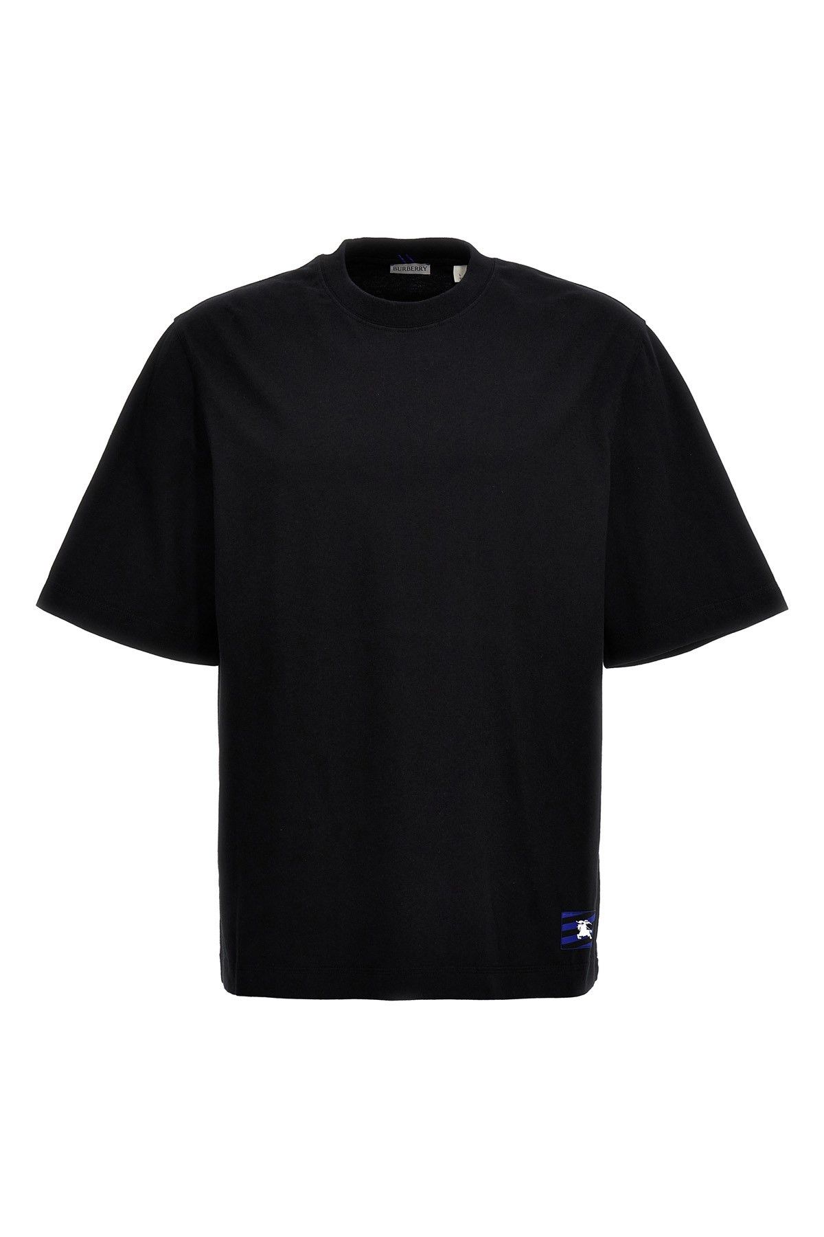 image of Burberry 'jer For 77' T-Shirt in Black, Men's (Size Large)