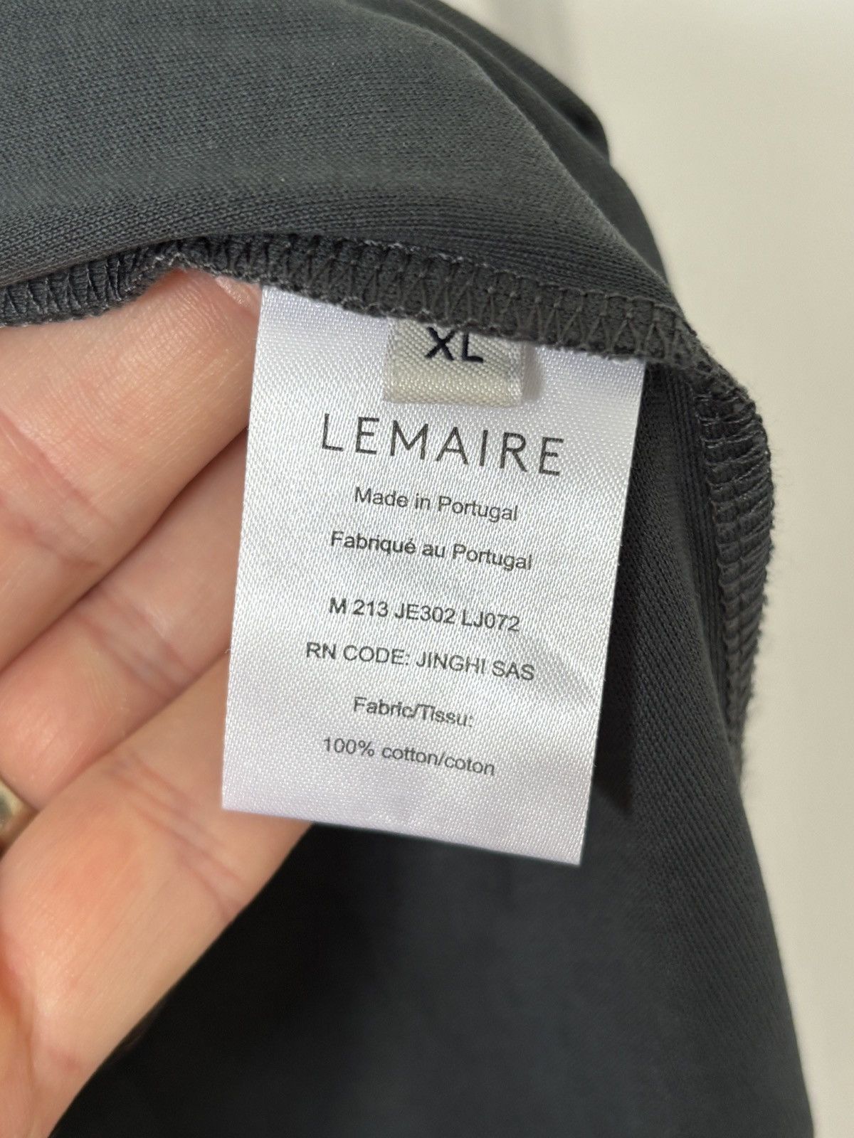Lemaire High collar sweatshirt, Dark Slate, XL Size US XL / EU 56 / 4 - 3 Thumbnail