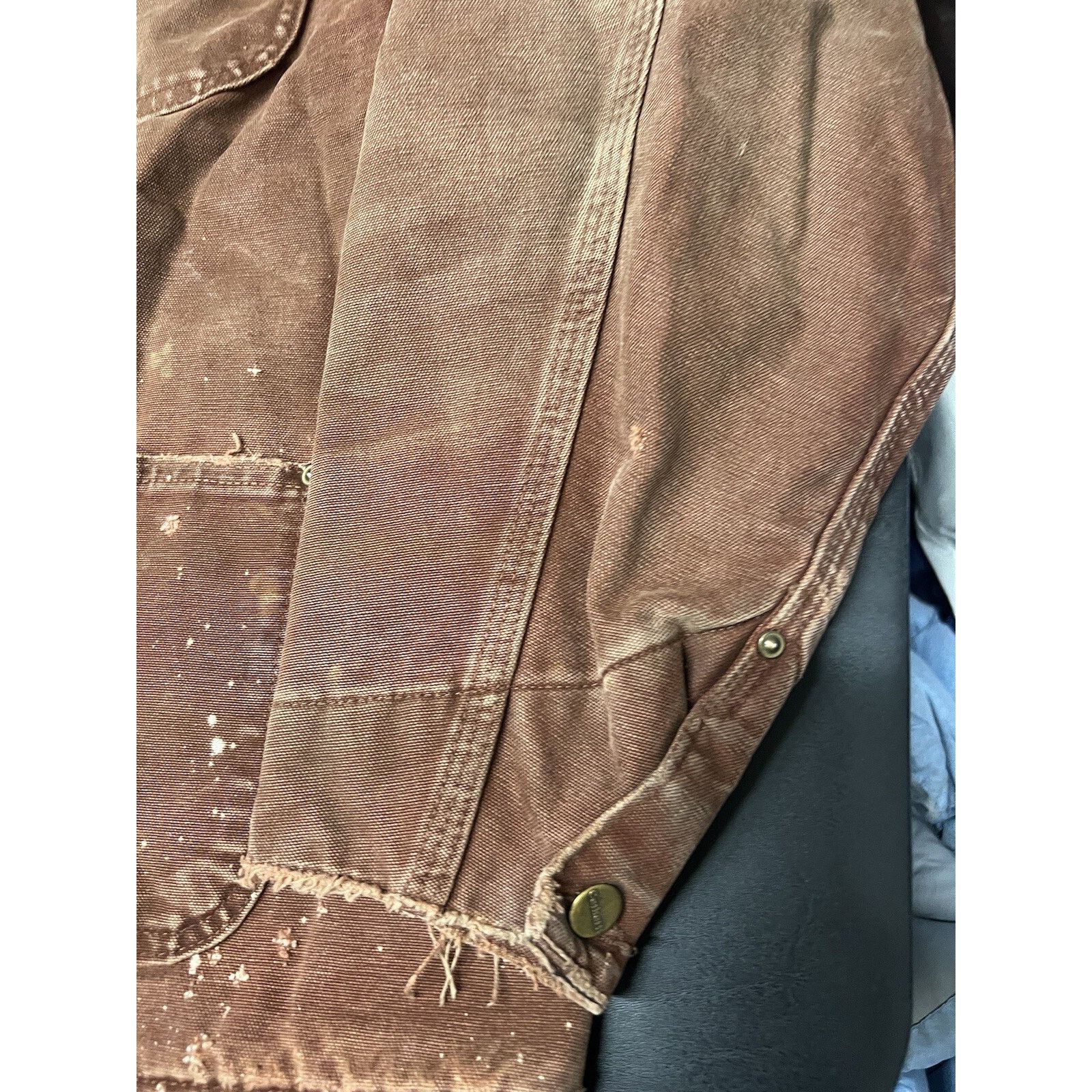 Carhartt Carhartt C02 CLY Chore Coat Large Vintage Faded Work Jacket Size US L / EU 52-54 / 3 - 17 Thumbnail