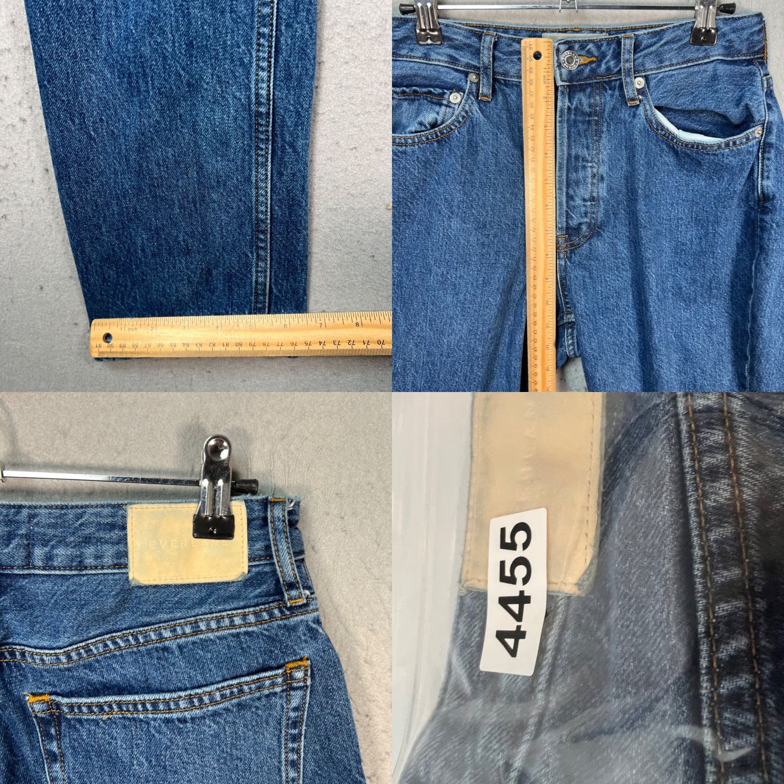 Everlane Everlane Jeans 27 Curvy 90s Straight Denim Blue Organic Cotton 5-Pocket Regular Womens Size 27" / US 4 / IT 40 - 8 Thumbnail