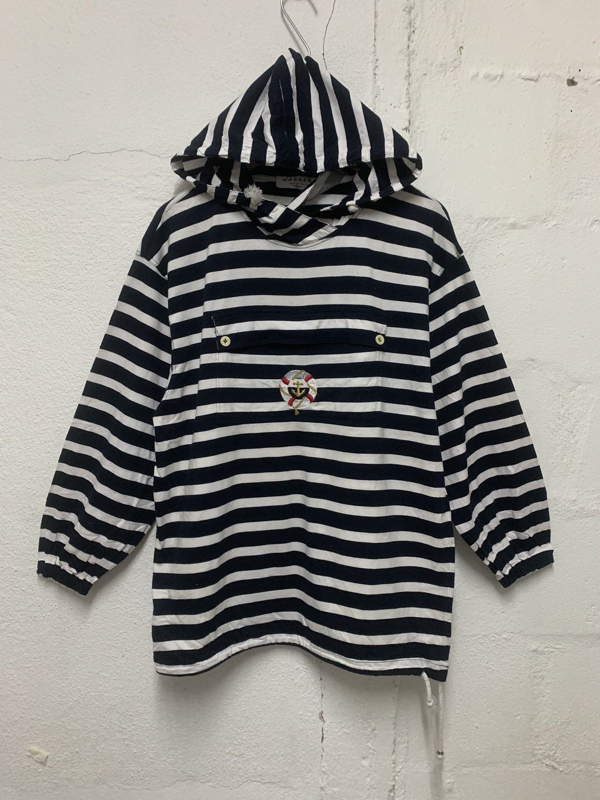 image of Jaeger Hooded Sweatshirt in Blue, Men's (Size Medium)