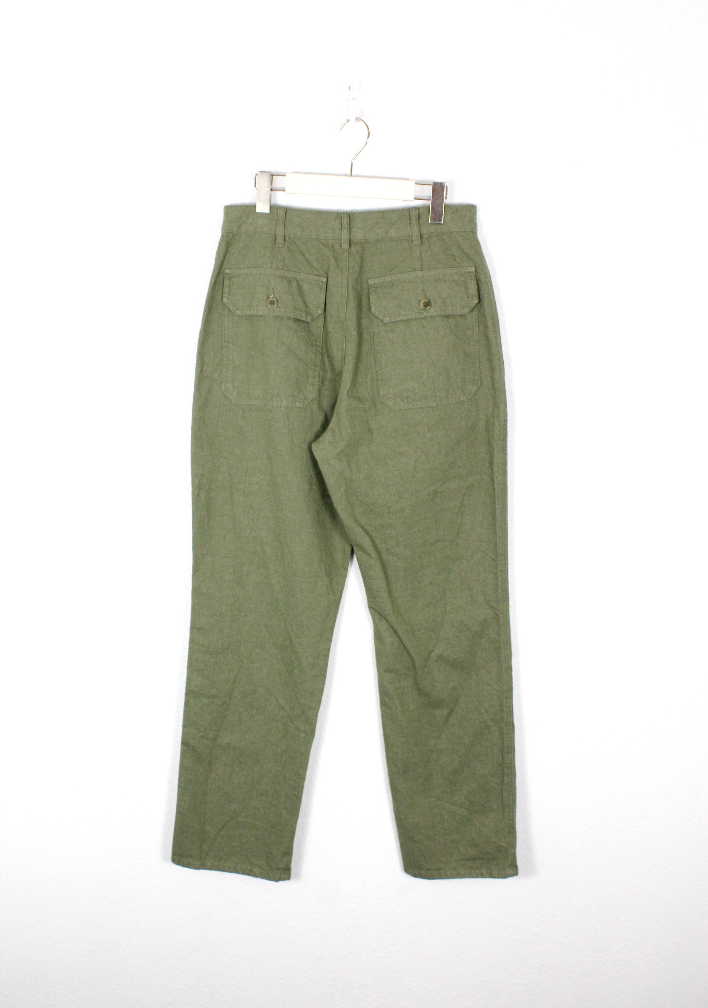 Other Djerf Avenue Go To Pants Green Military Army Trousers Size US 30 / EU 46 - 6 Thumbnail
