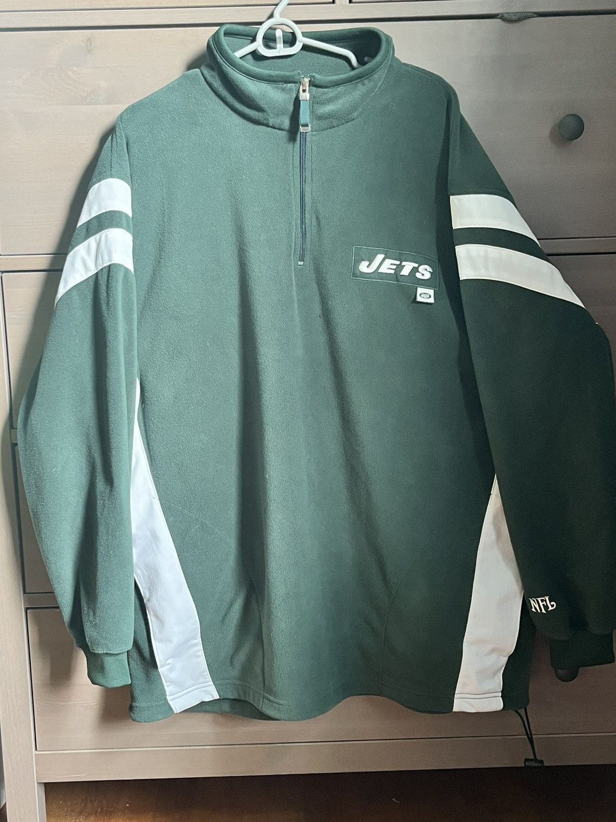 NFL Vintage New York Jets quarter zip Size US XL / EU 56 / 4 - 4 Thumbnail