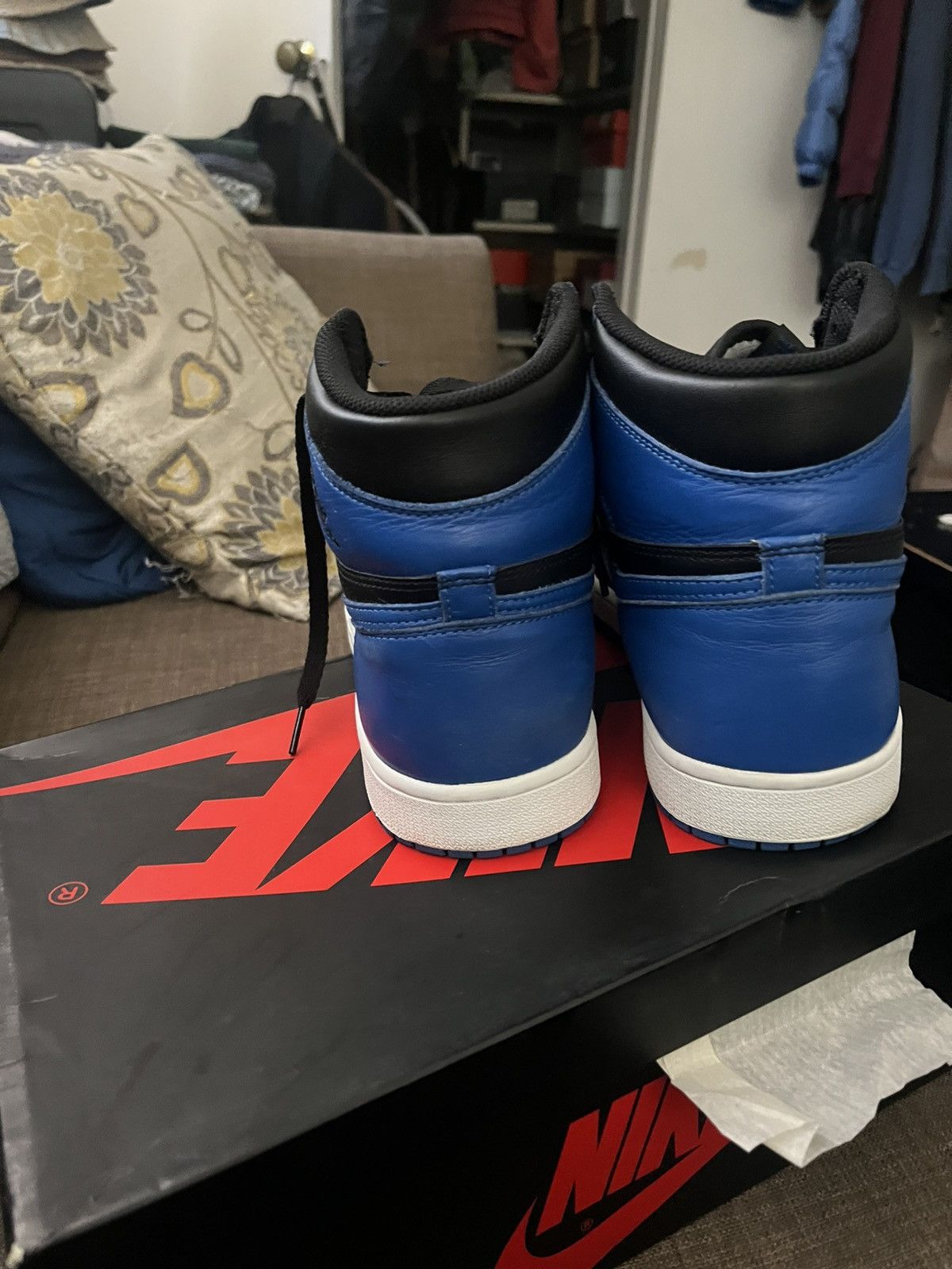 Jordan Brand Jordan 1 retro black / royal / white Size US 11 / EU 44 - 2 Thumbnail