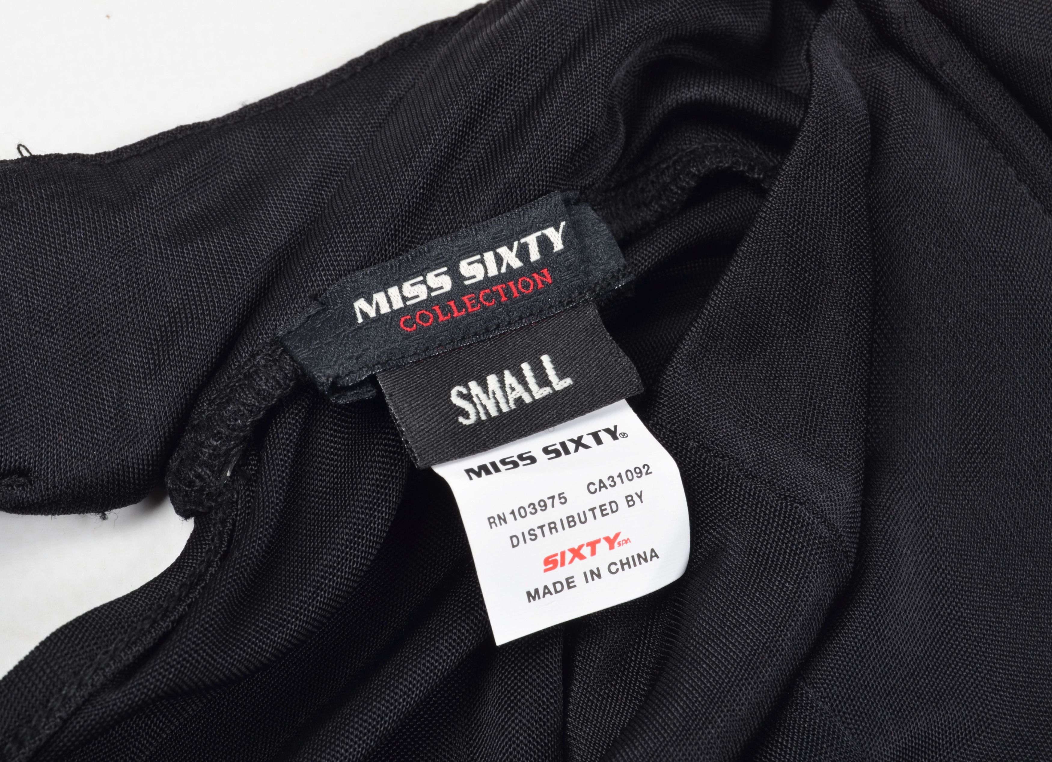 Miss Sixty Miss Sixty Vintage Y2K Coquette Glam Little Black Dress Size S / US 4 / IT 40 - 8 Thumbnail