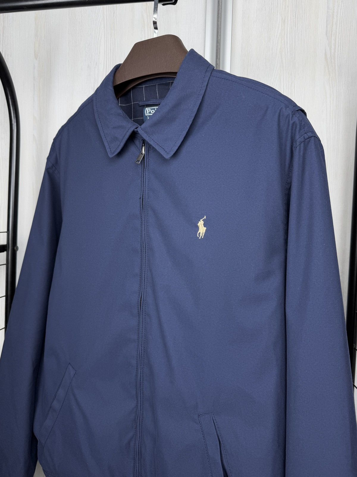 Polo Ralph Lauren VINTAGE POLO Ralph Lauren Jacket Full Zip Checkered Bomber Size US L / EU 52-54 / 3 - 4 Thumbnail