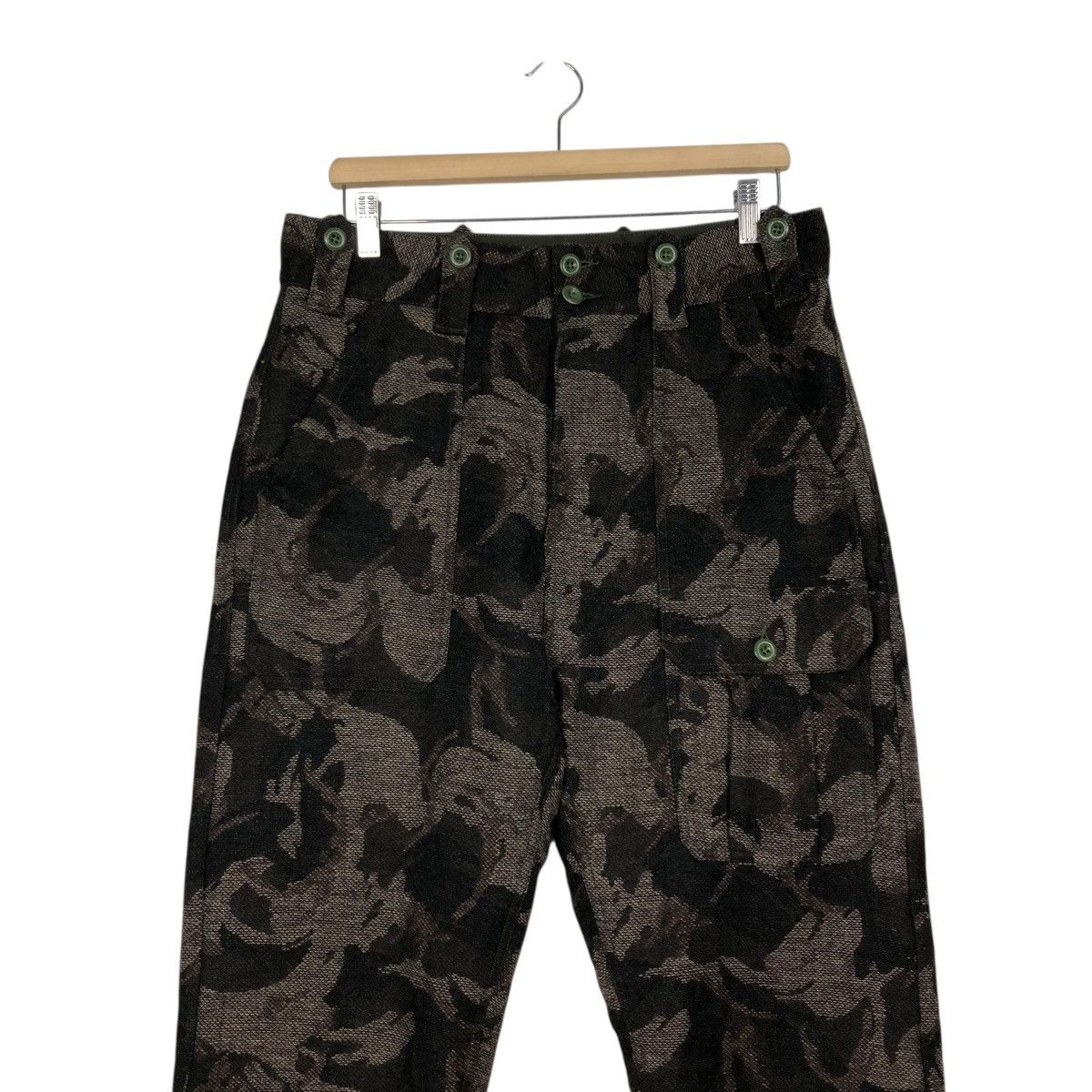 Japanese Brand 🔥HAND MADE WOOL PANTS FLORAL MARSHALL ARTIST ISSEY MIYAKE Size US 32 / EU 48 - 6 Thumbnail