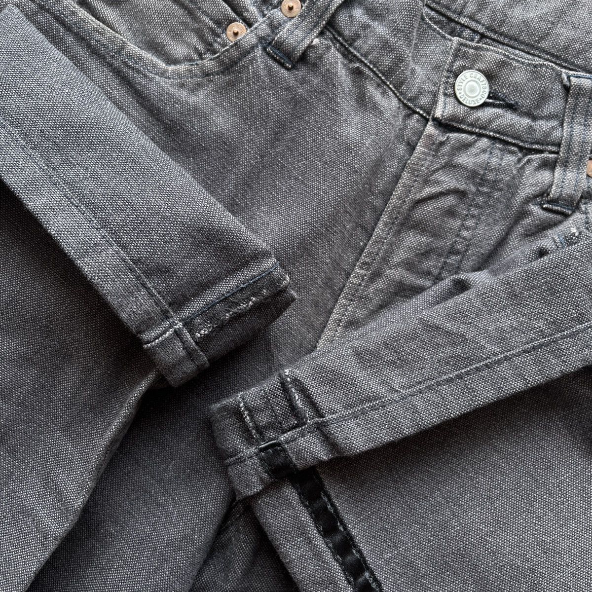 Evisu × Japanese Brand EVISU BLACK SEAGULL VELVET LIST JEANS Size US 30 / EU 46 - 16 Thumbnail