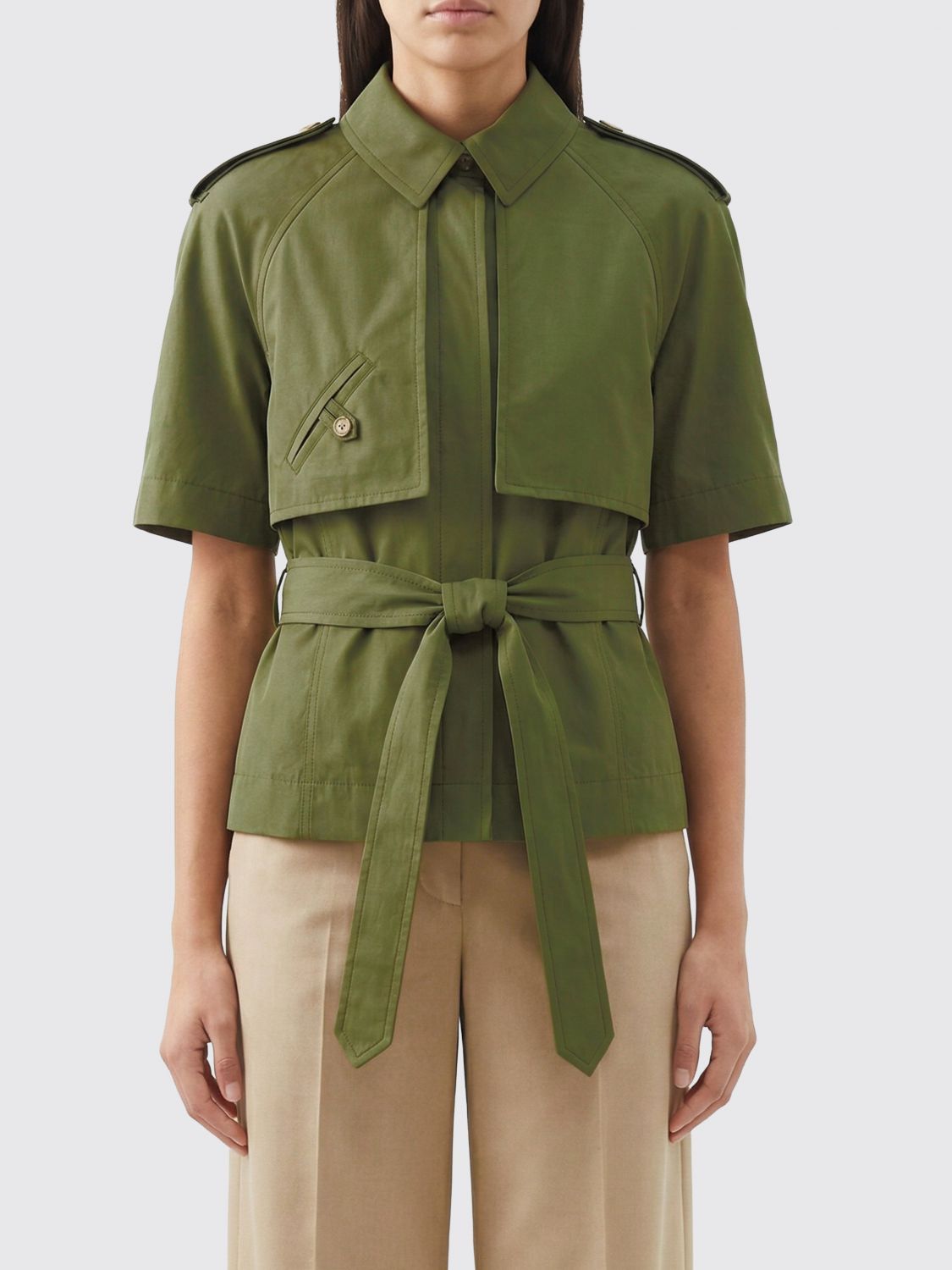 Burberry Burberry Shirt Woman Green Size XS / US 0-2 / IT 36-38 - 1 Thumbnail