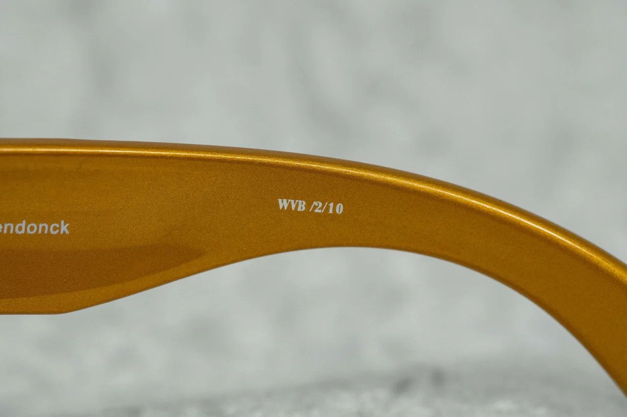 Vintage × Walter Van Beirendonck Walter Van Beirendonck Sunglasses Shiny Gold and Brown Size ONE SIZE - 4 Thumbnail