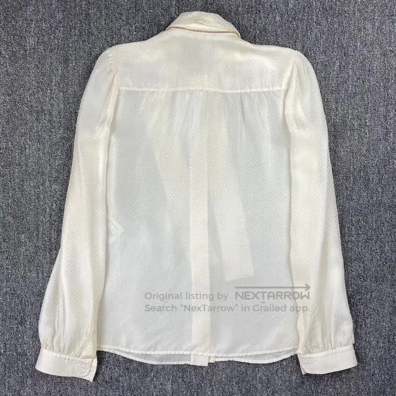 Louis Vuitton Louis Vuitton White Silk Blouse for Women . Size S / US 4 / IT 40 - 3 Thumbnail