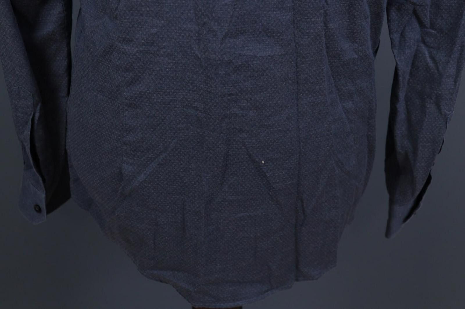 Eton Eton Slim Fit Blue Fine Twill Dress Shirt 42 / 17 / L Size US M / EU 48-50 / 2 - 8 Thumbnail