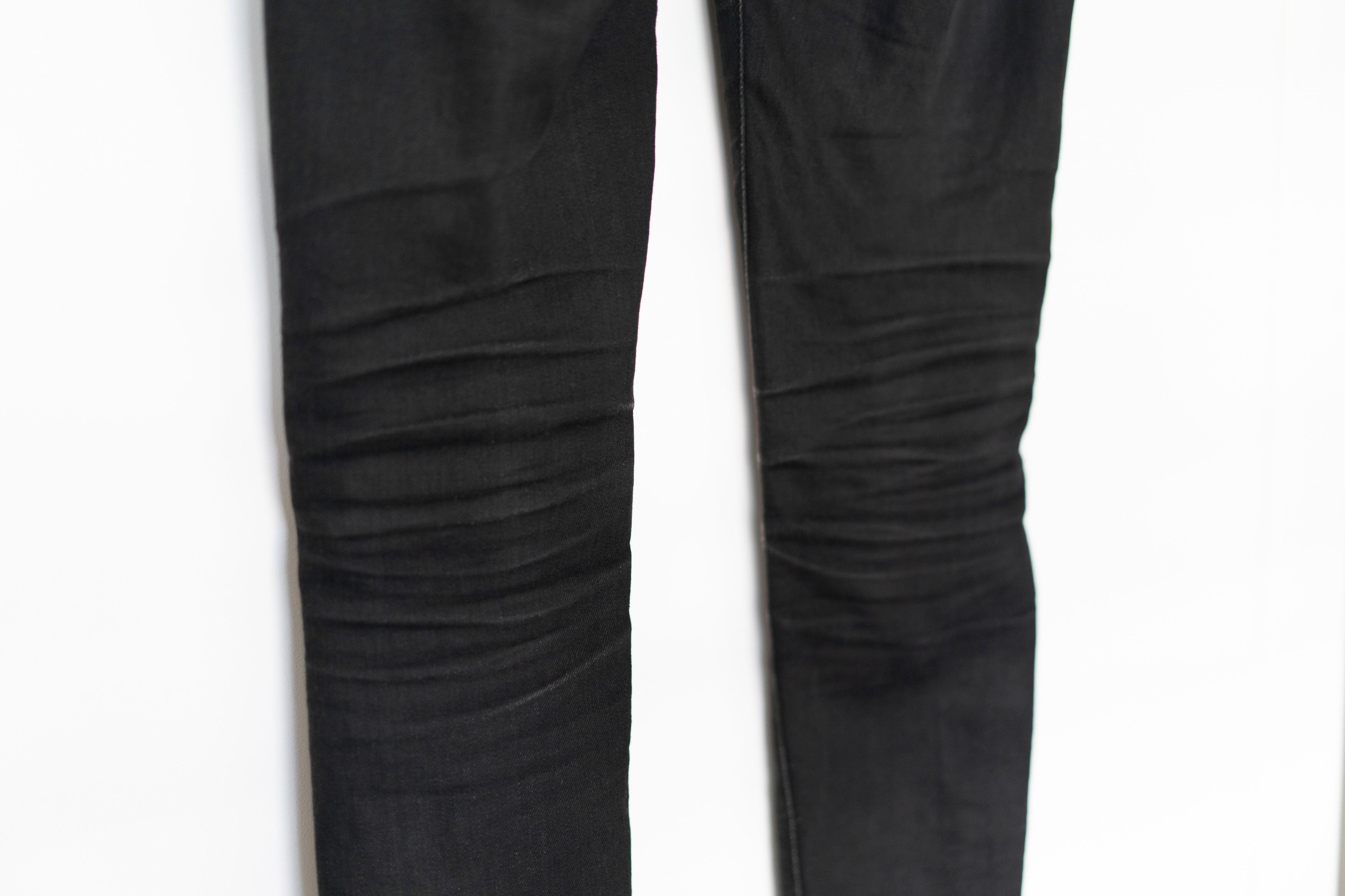 Saint Laurent Paris D04 W SK/HW Skinny Moto Zip Jeans Size 27" / US 4 / IT 40 - 11 Thumbnail