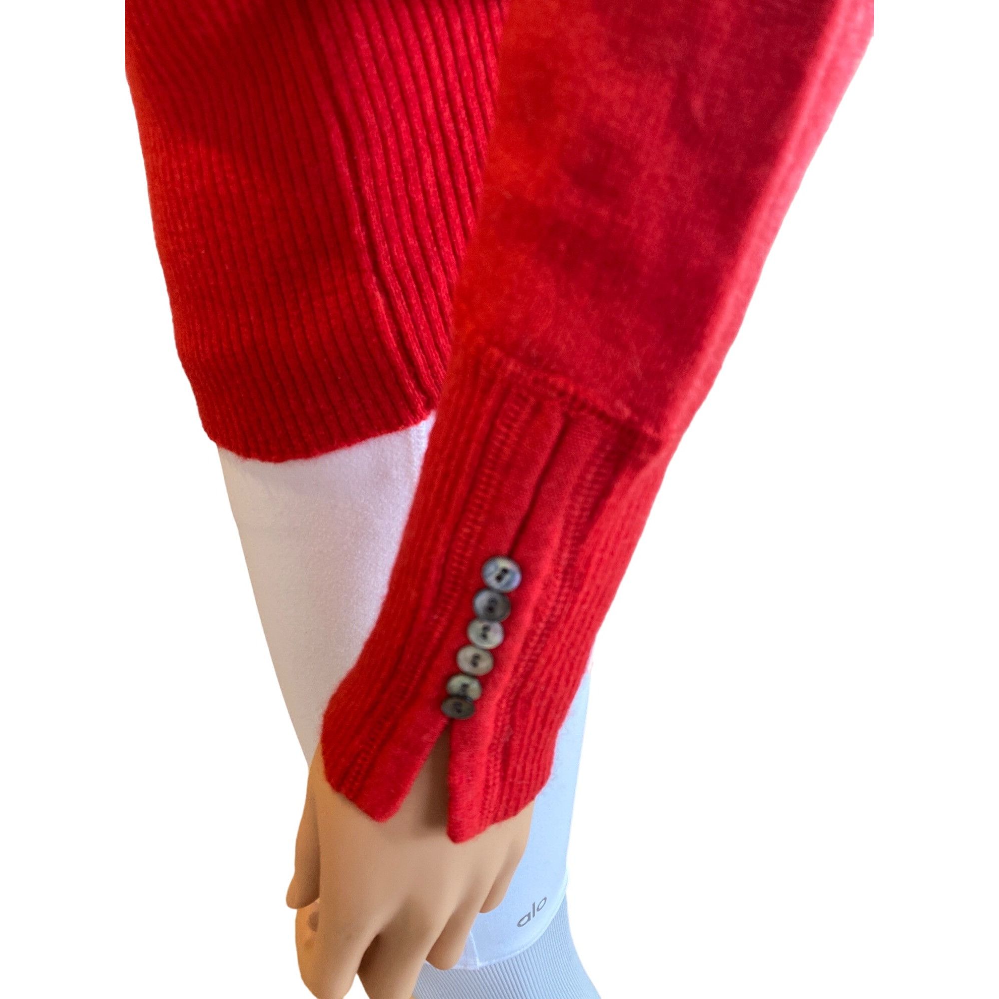 Vintage Susan Bristol Vintage 100% Merino Wool Red Sweater Women's L Size XL / US 12-14 / IT 48-50 - 5 Thumbnail
