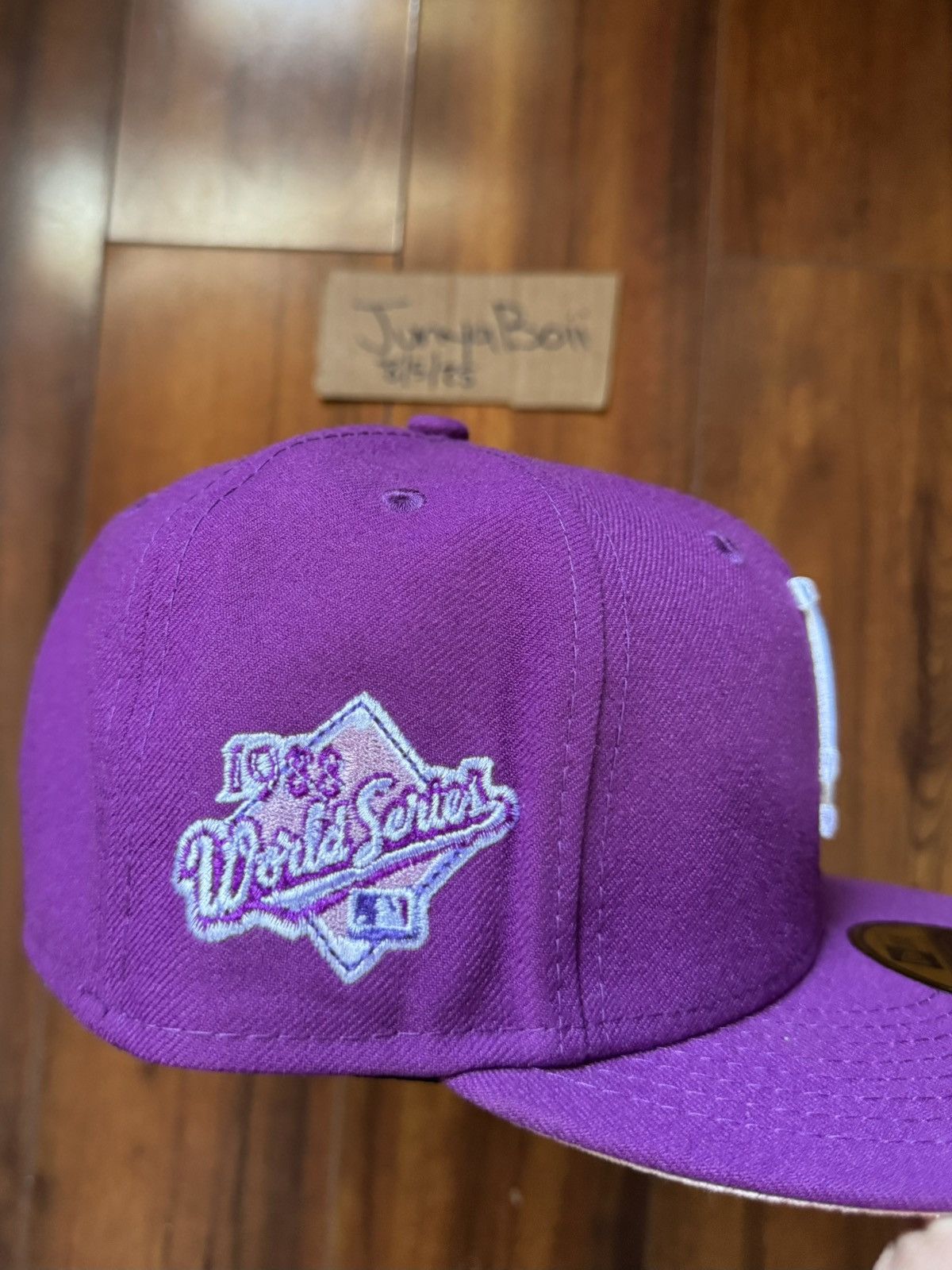 Hat Club Size 7 LA Dodgers 1998 World Series Patch Jae Tips Fitted Size ONE SIZE - 3 Thumbnail