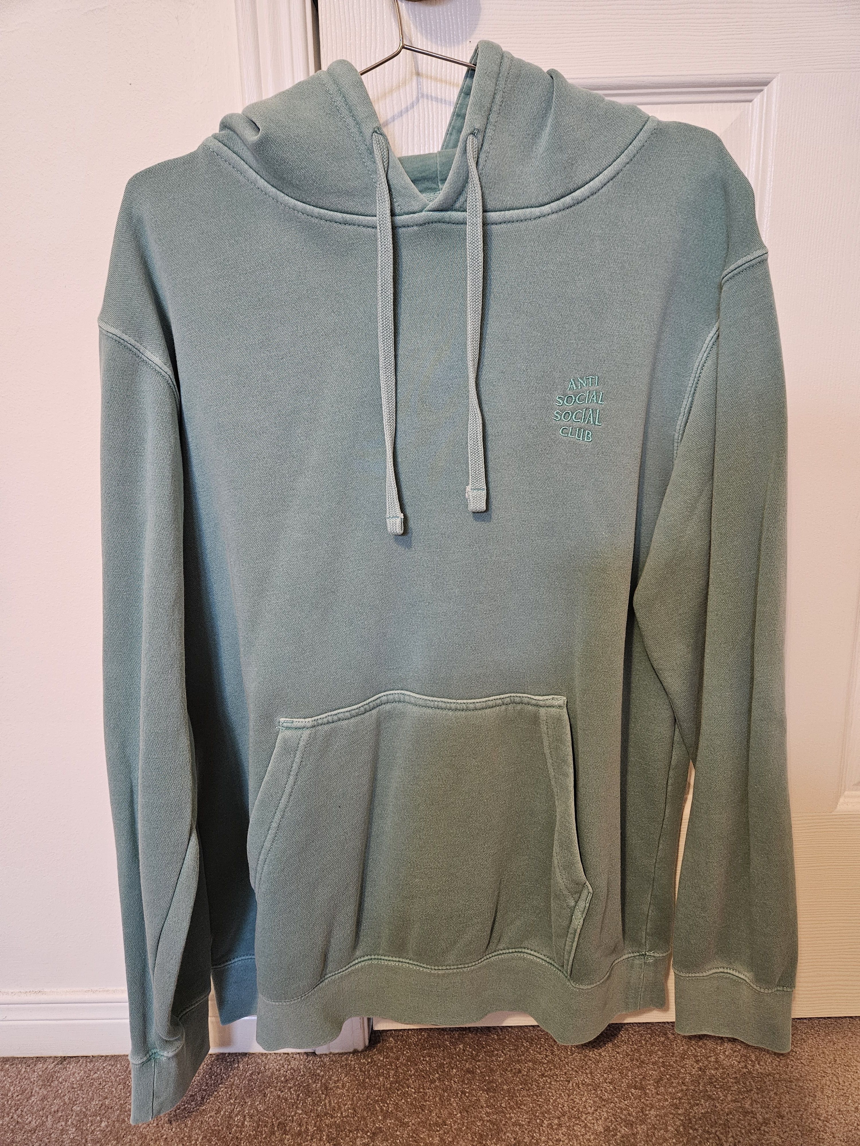 Anti Social Social Club Anti Social Social Club Green Dyed Hoodie Size US M / EU 48-50 / 2 - 1 Thumbnail