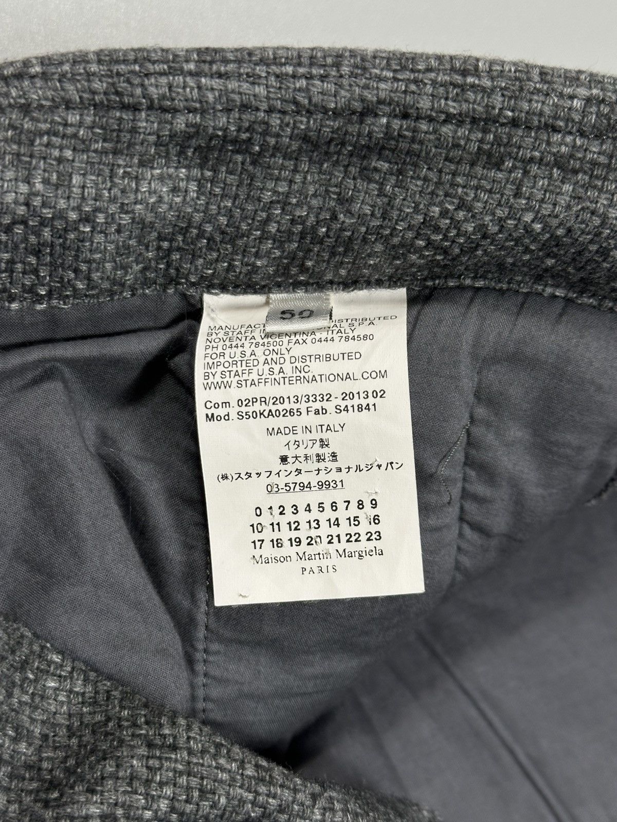 Maison Margiela Maison Margiela Textured Wool-Blend Drawstring Trousers Size US 34 / EU 50 - 10 Thumbnail