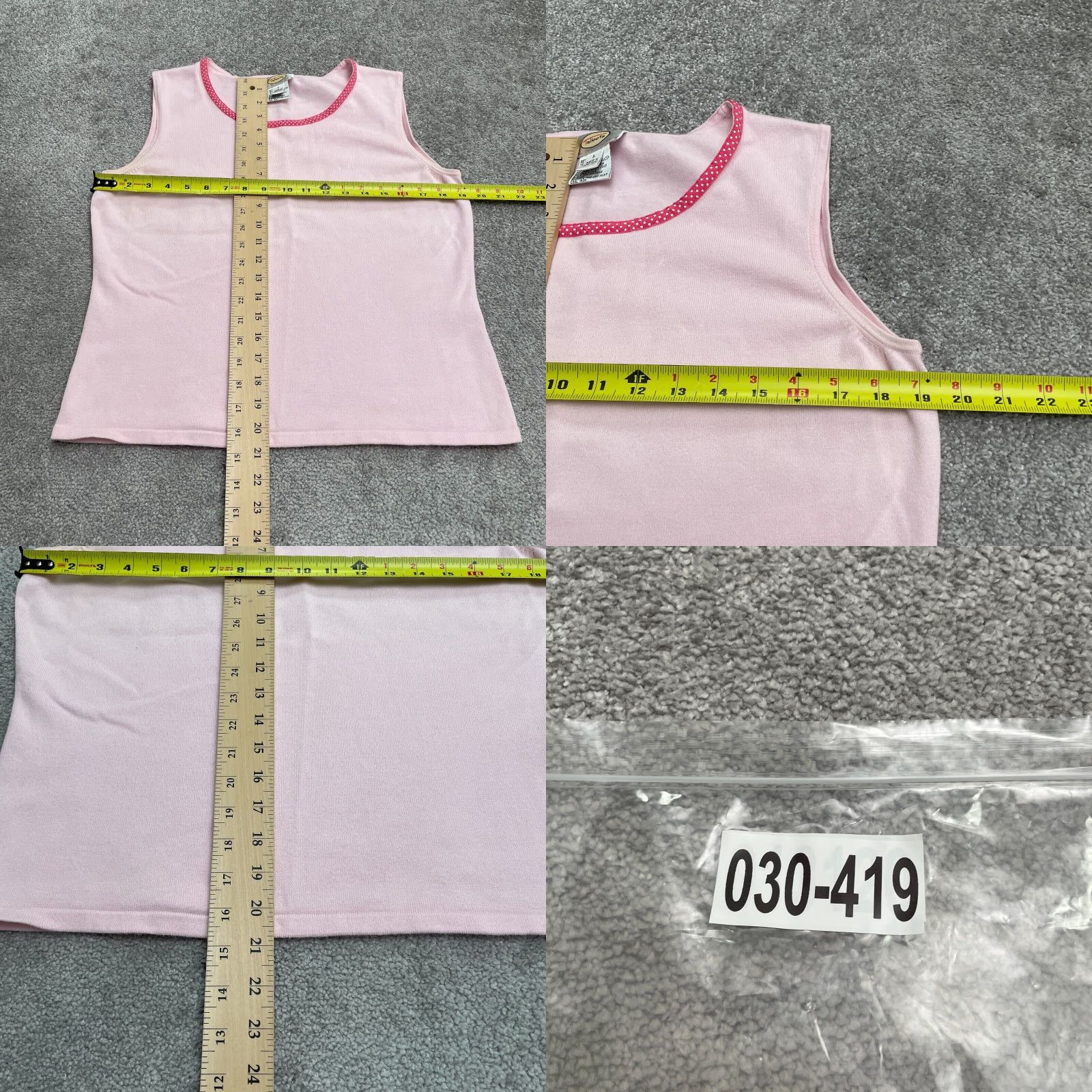 Talbots Talbots Tank Top Womens L Pink Round Neck Sleeveless Casual Knitted Basic Shirt Size L / US 10 / IT 46 - 8 Thumbnail