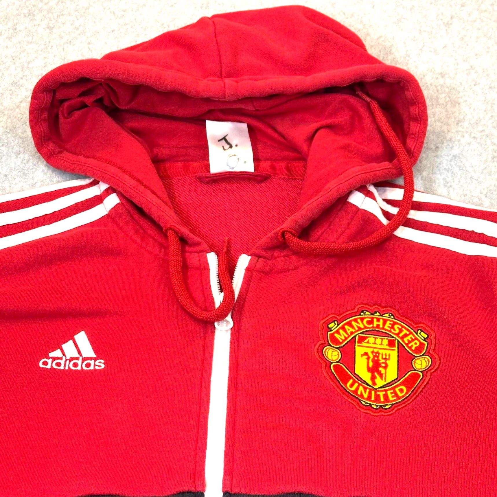 Adidas adidas Manchester United 2016/17 International Soccer Mens Small Hoodie Full Zip Color Block Embroidered Logo Size US S / EU 44-46 / 1 - 7 Thumbnail