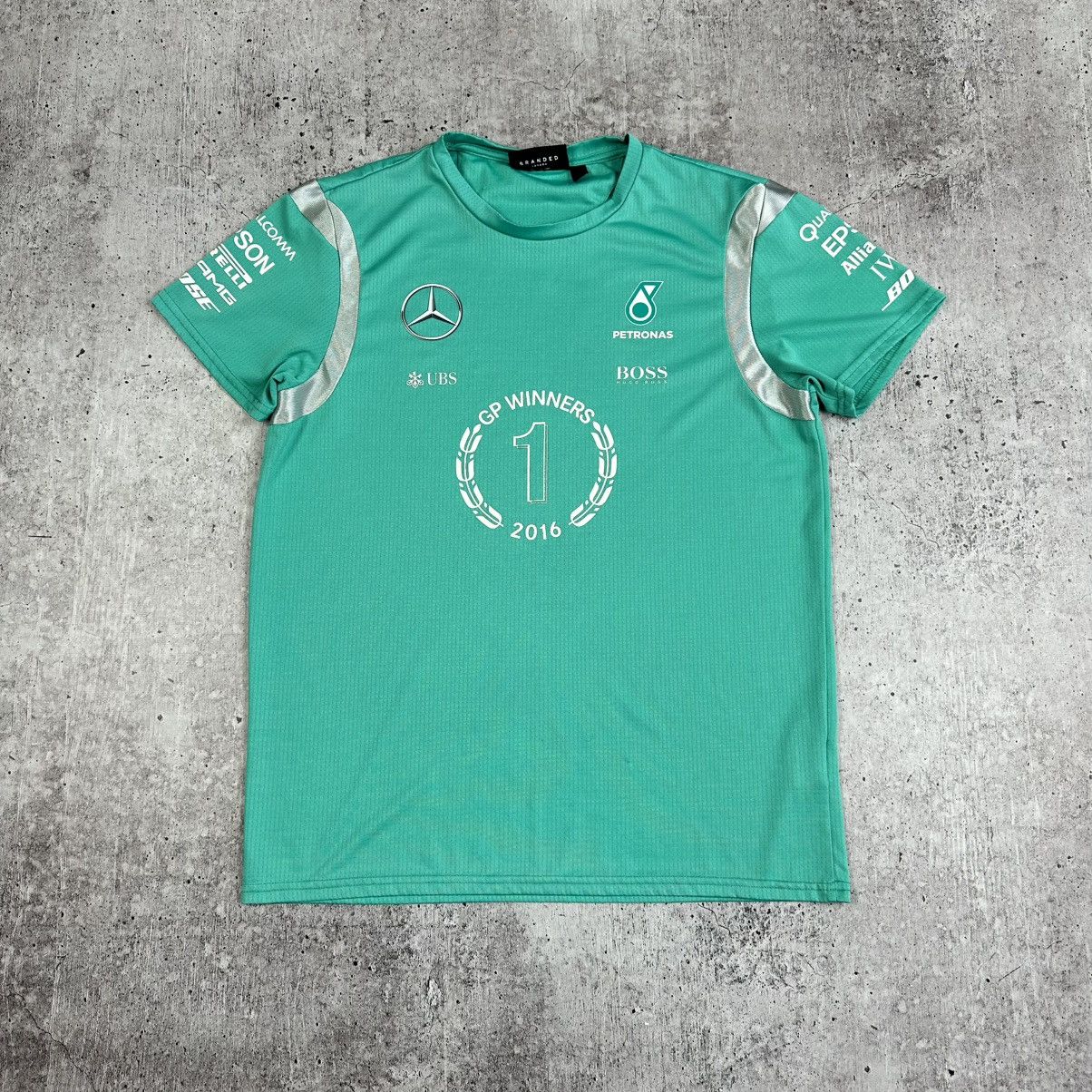 Mercedes-Benz Vintage Mercedes Benz AMG Petronas F1 Formula One Jersey Size US M / EU 48-50 / 2 - 1 Thumbnail