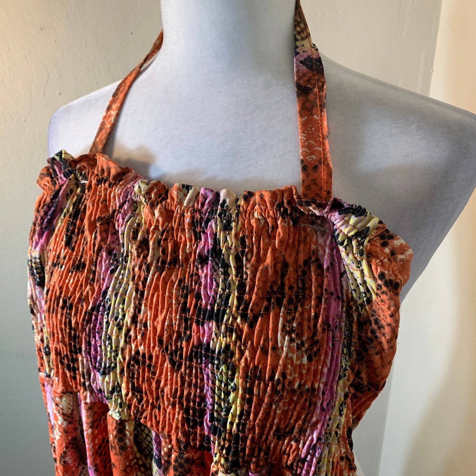 Other Cute orange summer dress size S Size S / US 4 / IT 40 - 7 Thumbnail
