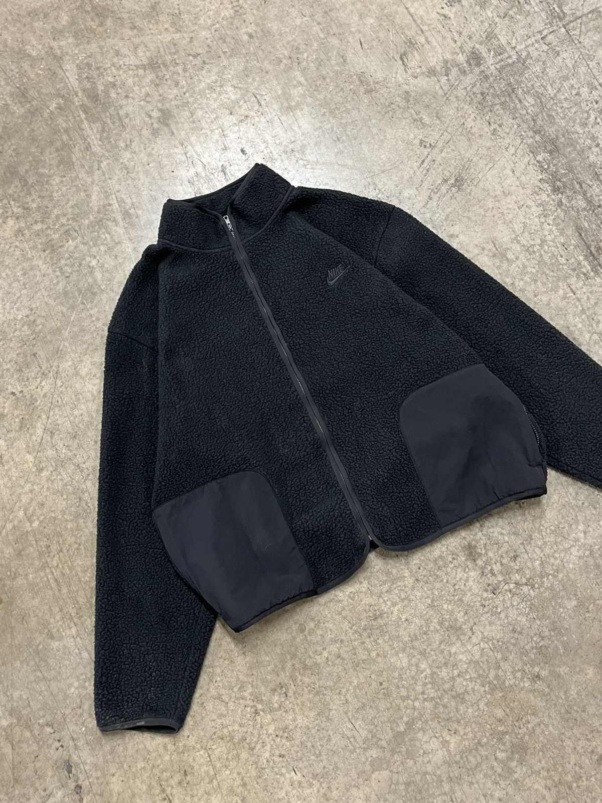 Nike × Vintage Nike Sherpa Fleece Jacket heavy weight streetwear hype rare Size US L / EU 52-54 / 3 - 1 Thumbnail