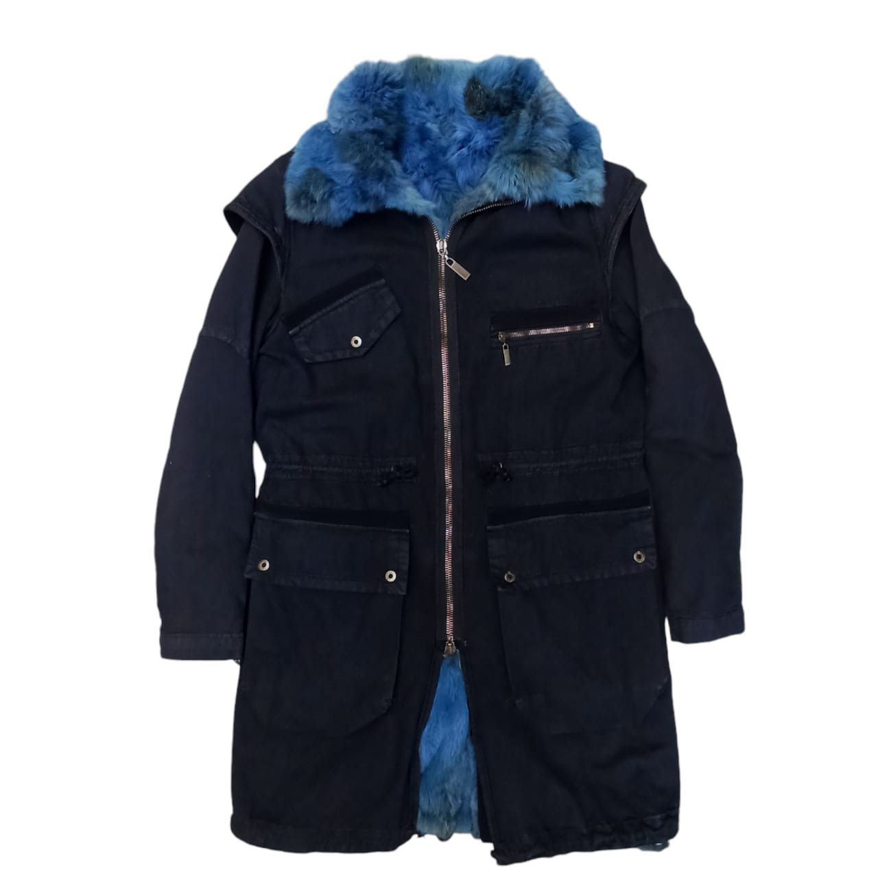 Just Cavalli × Roberto Cavalli Just Cavalli Coat detachable rabbit fur lining Size XL / US 12-14 / IT 48-50 - 1 Thumbnail