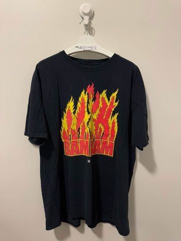 Vintage BAM BAM BIGELOW Flames Logo WWE Size US XXL / EU 58 / 5 - 1 Thumbnail