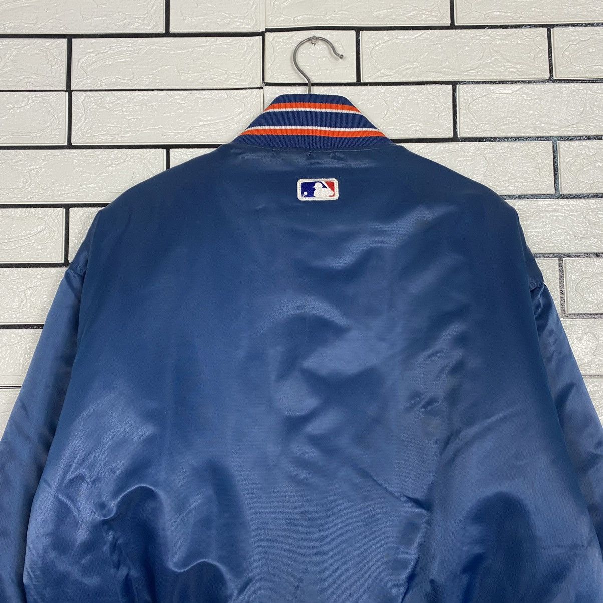 Starter 🔥VINTAGE SATIN BOMBER JACKET MLB NEW YORK STARTER BIG LOGO Size US M / EU 48-50 / 2 - 11 Thumbnail