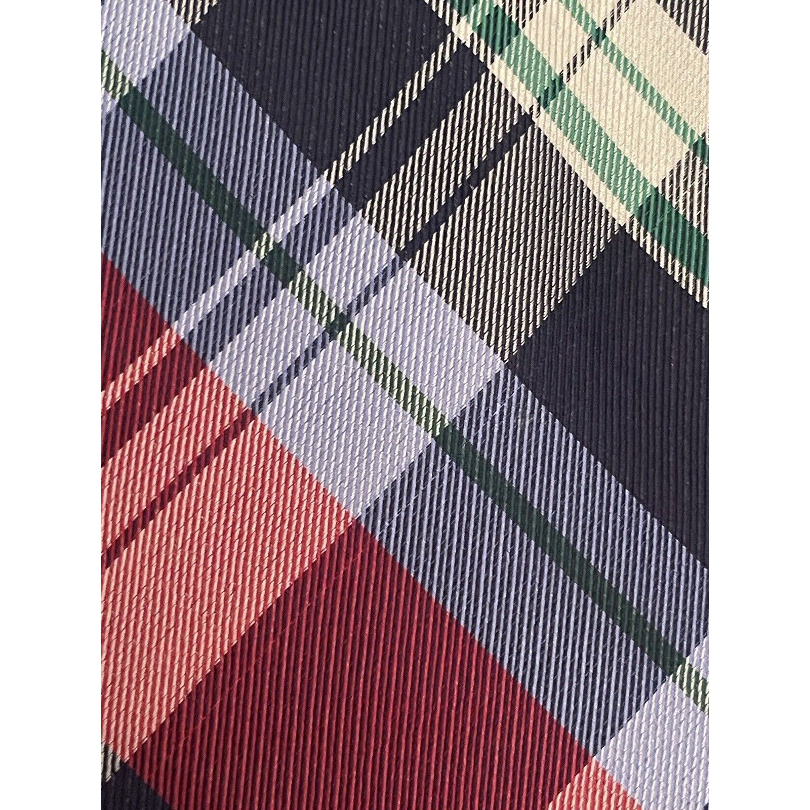 Nautica Nautica Red Blue Green 100% Silk Made In China Size ONE SIZE - 9 Thumbnail