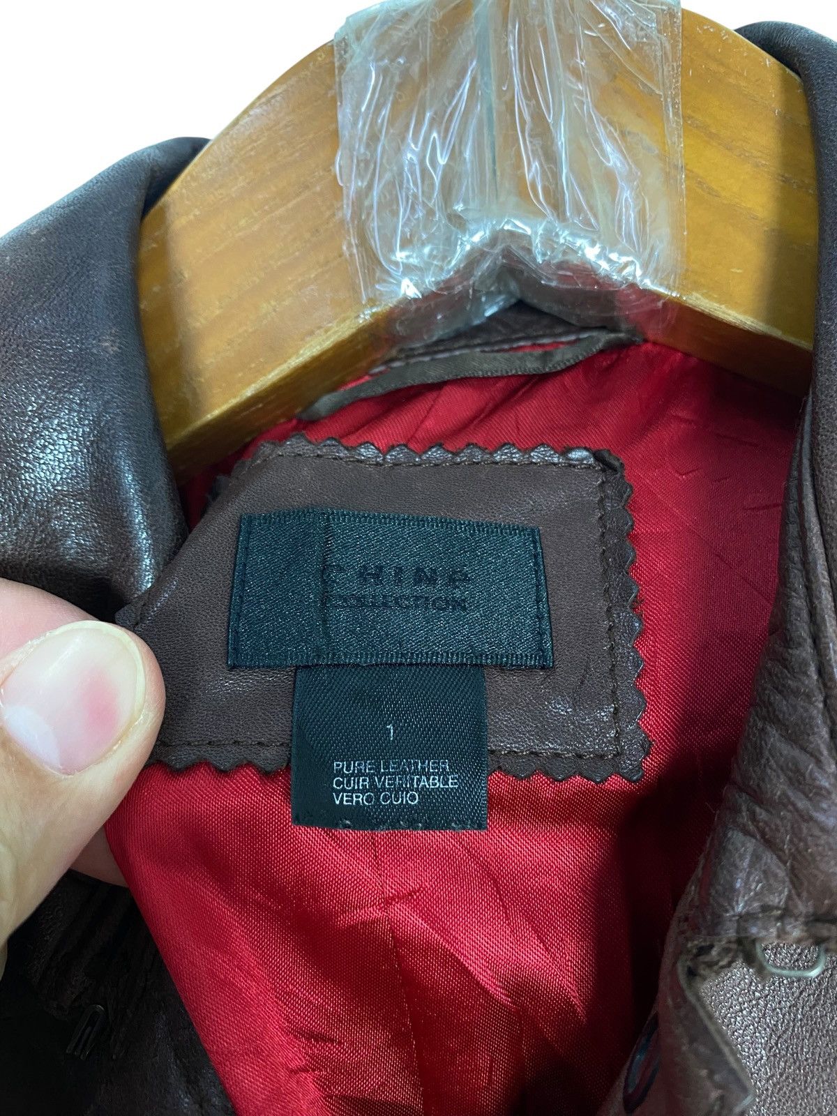 Japanese Brand Rare‼️ Chine Collection Pure Leather Sunfaded Parka Size XS / US 0-2 / IT 36-38 - 5 Thumbnail