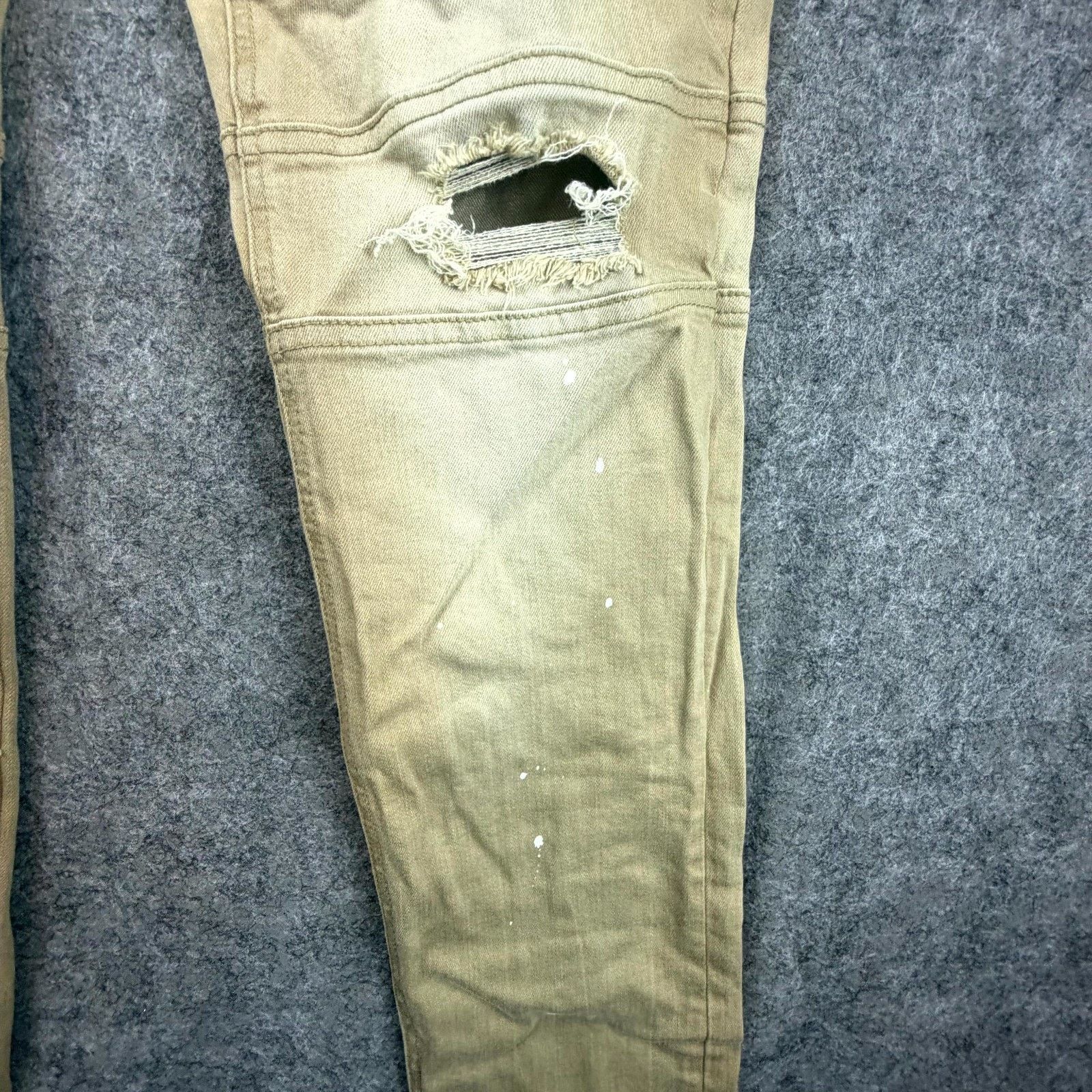 Guess Guess Jeans 32 Beige Slim Tapered Streetwear Paint Grunge Size US 32 / EU 48 - 10 Thumbnail