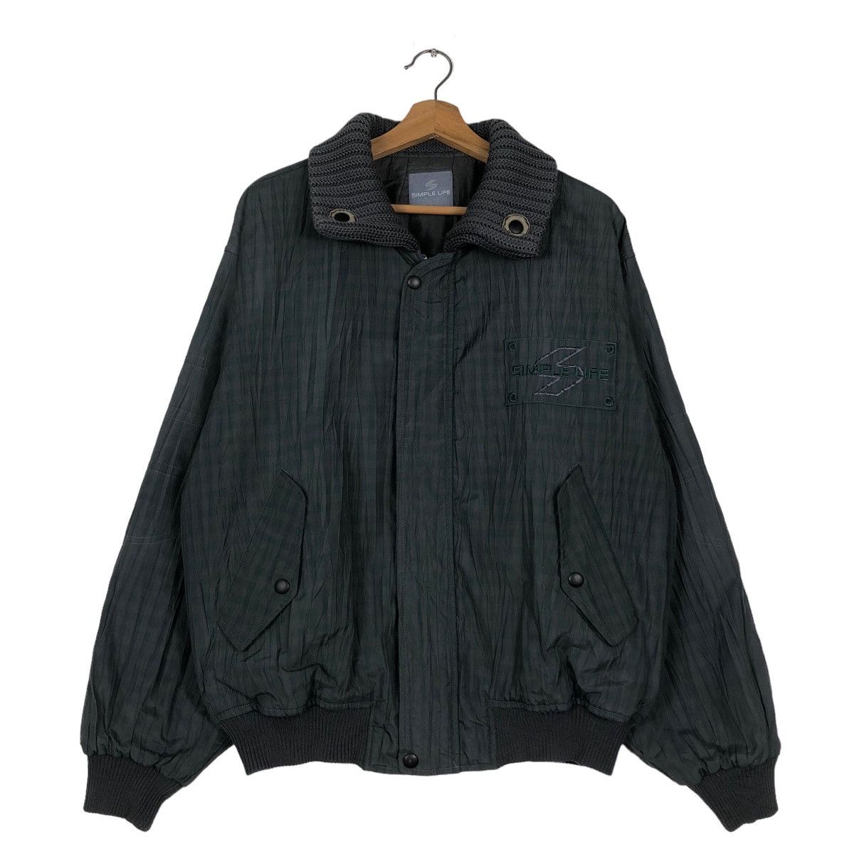 Japanese Brand 🔥Vtg Riot Bomber Jacket Parachute Simple Life Issey Miyake Size US L / EU 52-54 / 3 - 1 Thumbnail