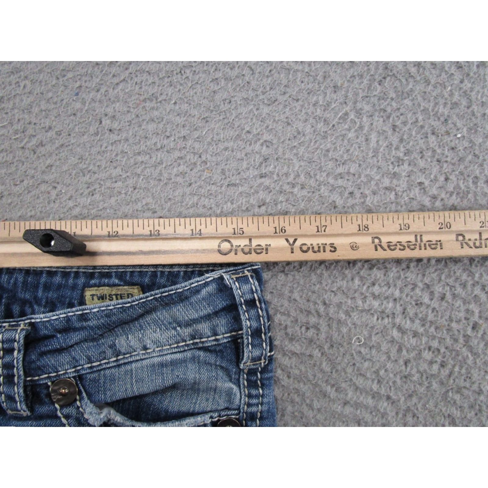 Silver Jeans Co. Y2K Silver Jeans Co Twisted Boot Cut Jeans Women's Tag Size 28x31 Blue Denim Cotton Blend 5-Pocket Design Regular Rise Low Waist Womens Size 28" / US 6 / IT 42 - 7 Thumbnail