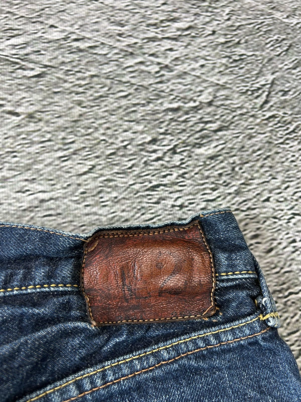 Evisu Evisu jeans daicock vintage selvedge navy big logo white Size 28" / US 6 / IT 42 - 3 Thumbnail
