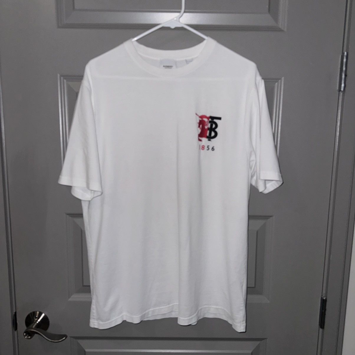 image of Burberry Tee Shirt in White, Men's (Size Medium)