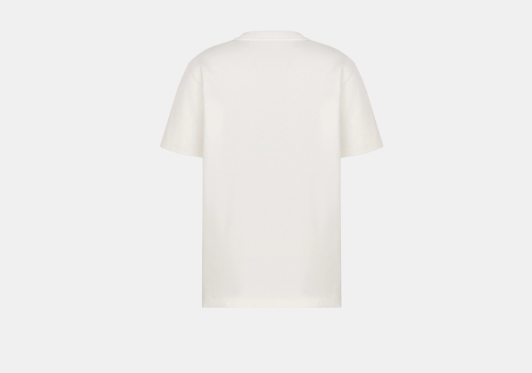 Dior o1w1db10525 493J69 Relaxed-Fit T-Shirt in White Size US L / EU 52-54 / 3 - 2 Thumbnail