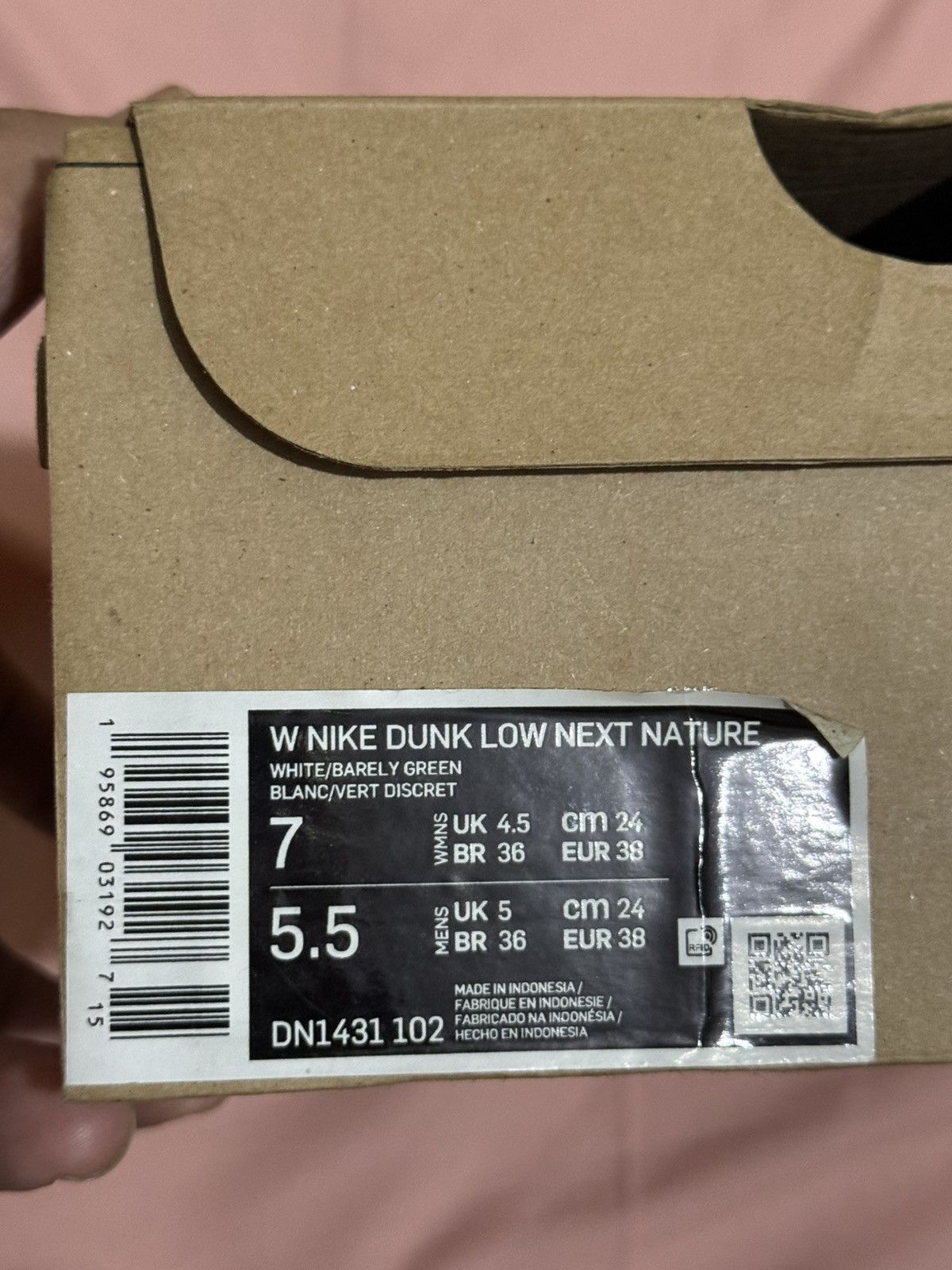 Nike Nike Dunk Low Next Nature Barely Green Size US 7 / IT 37 - 7 Thumbnail