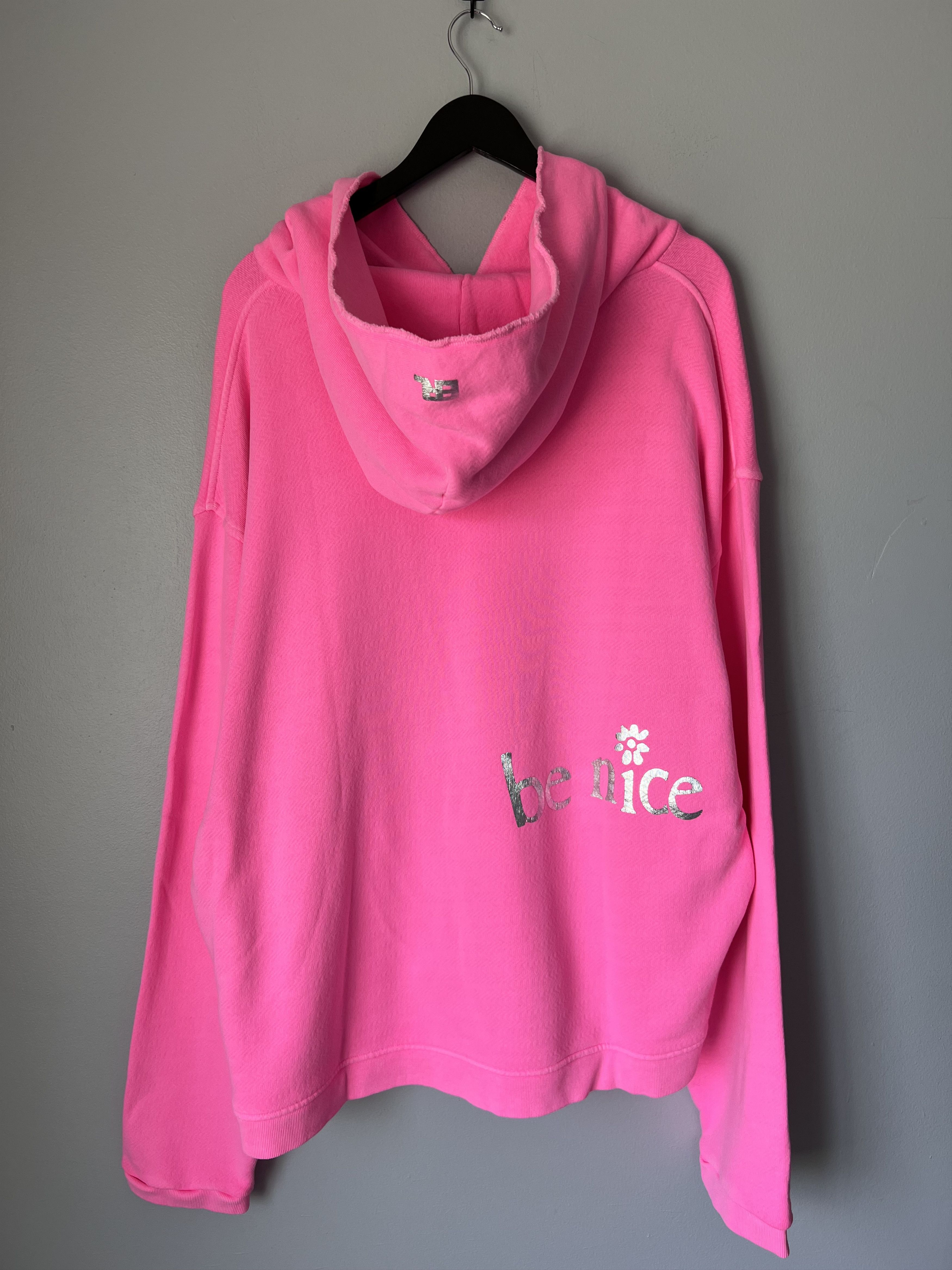 ERL ERL Venice Silver Printed Hoodie in Pink Size US XXL / EU 58 / 5 - 5 Thumbnail