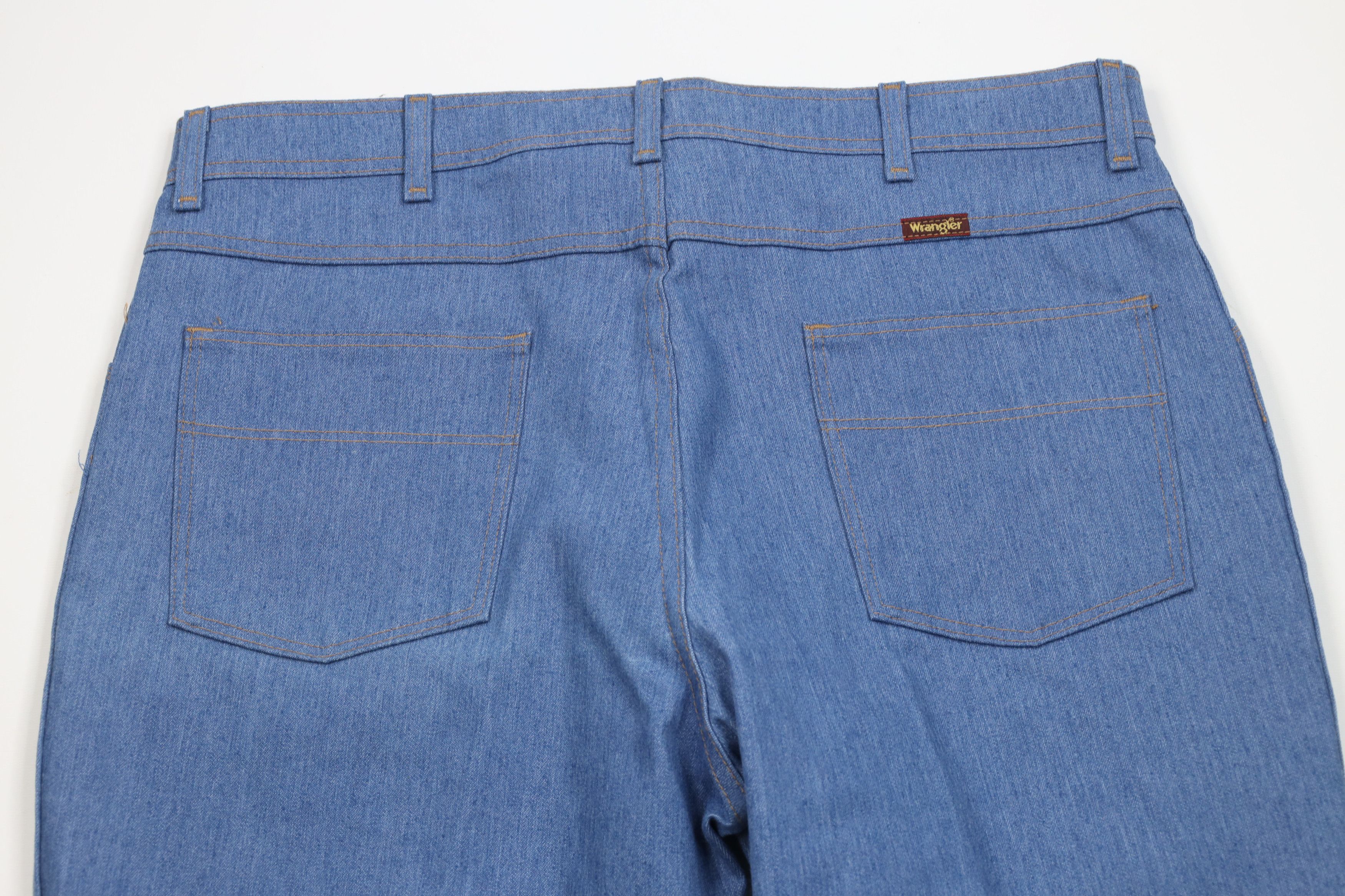 Wrangler Deadstock Vintage 90s Wrangler Flared Wide Leg Denim Jeans Size US 40 / EU 56 - 9 Thumbnail